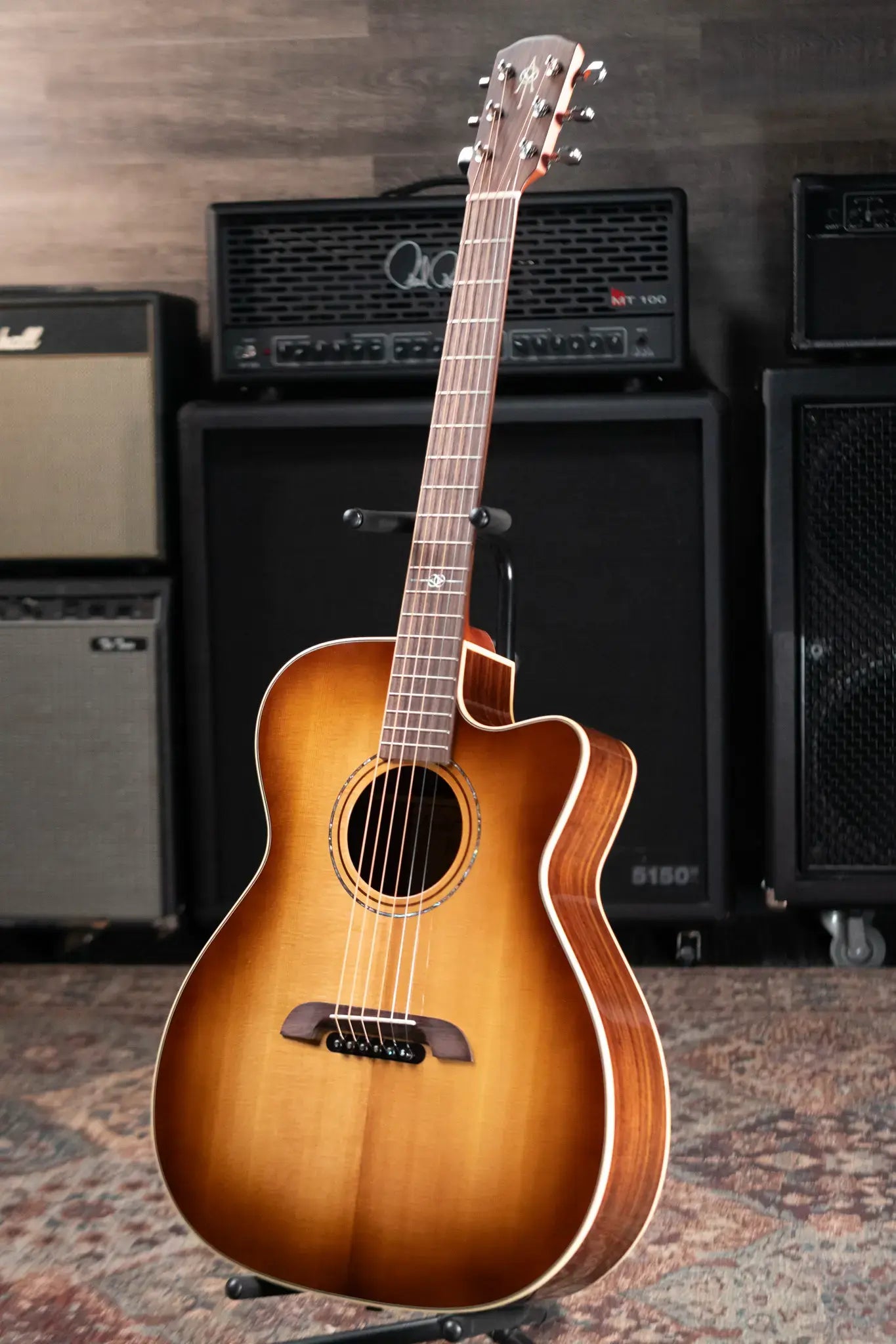 Alvarez Yairi FY70ce Acoustic/Electric Guitar - Shadowburst with Hardshell Case