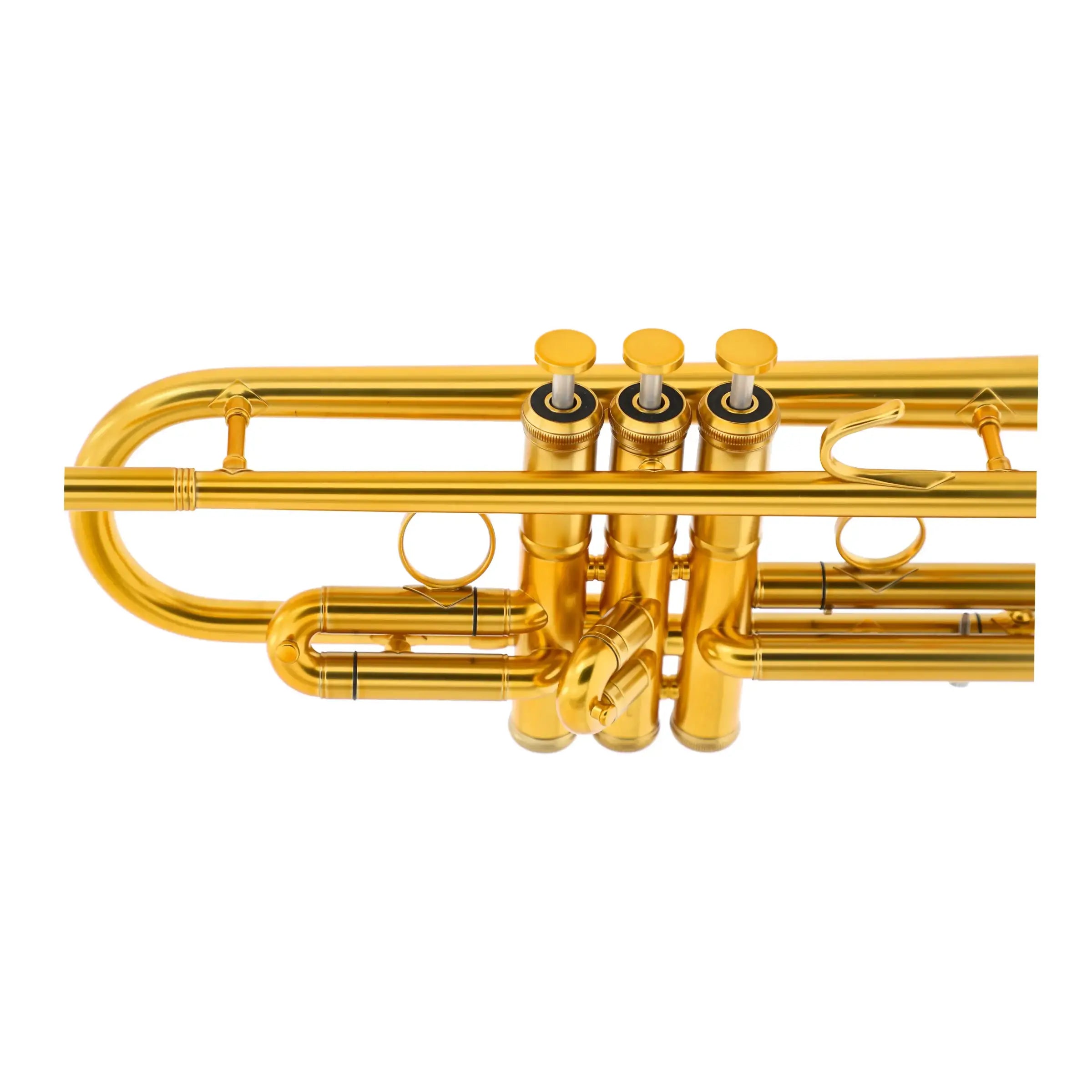B&S Personality Benny Brown Trumpet - Gold Lacquer with Case