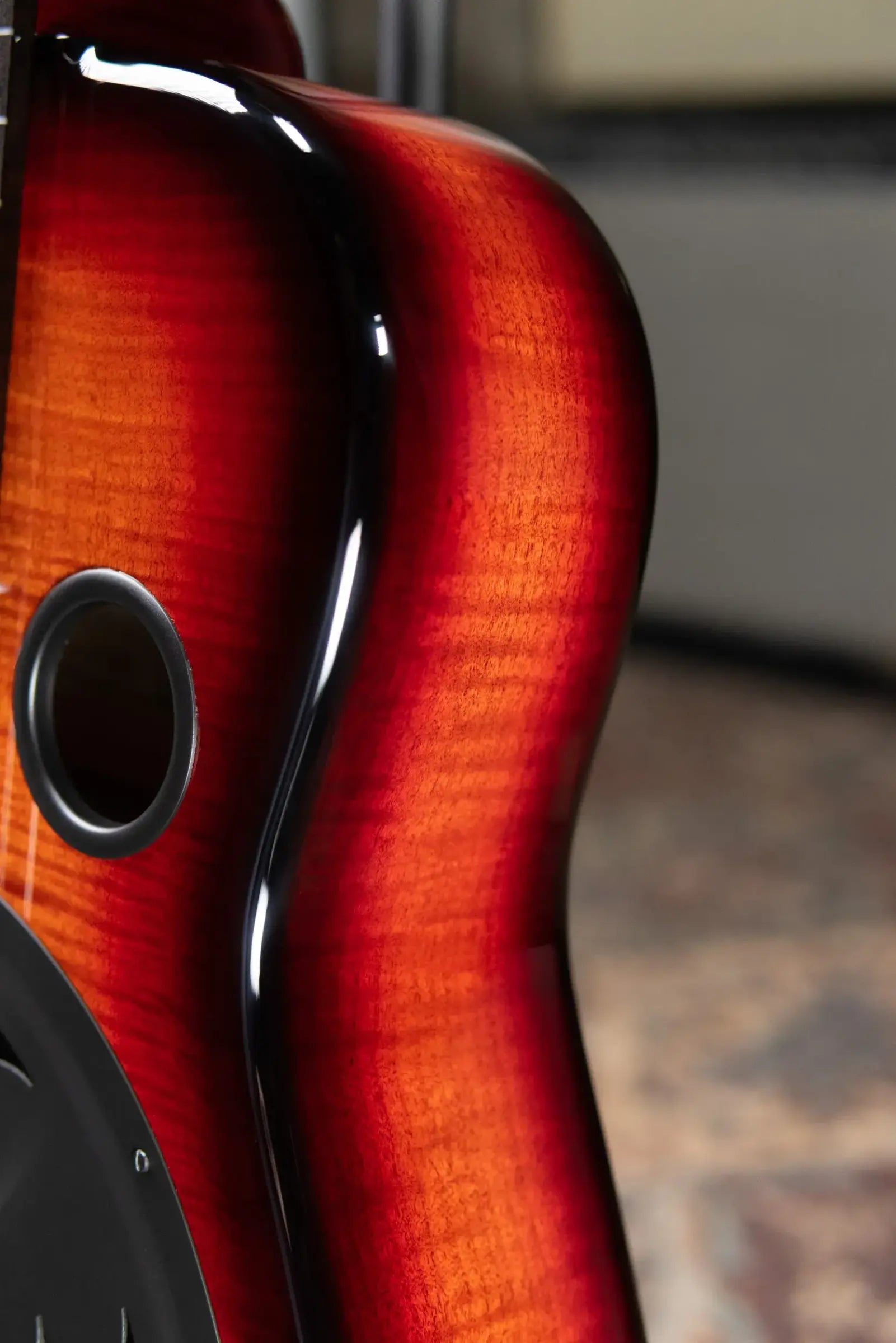 Beard Custom Josh Swift Signature Acoustic/Electric Resonator - Phoenix Tri-Color Sunburst with Hardshell Case