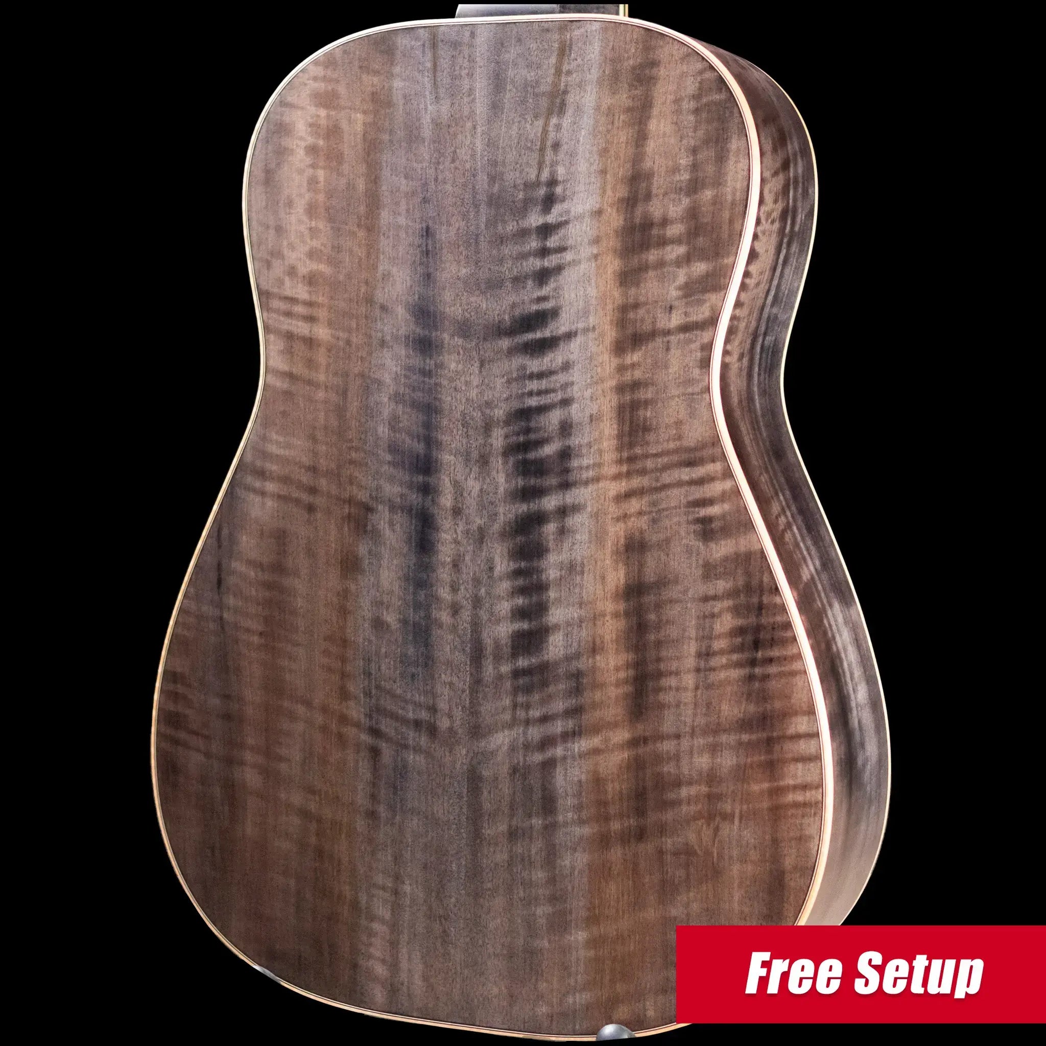 Beard Legacy-E HipShot DoubleShot Square Neck Resonator Guitar - Black Ice 2-Tone Custom Horse Chestnut with Hardshell Case