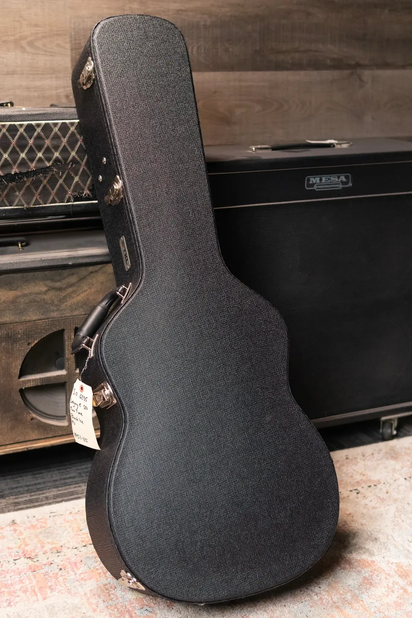 Beard Legacy-E HipShot DoubleShot Square Neck Resonator Guitar - Black Ice 2-Tone Custom Horse Chestnut with Hardshell Case