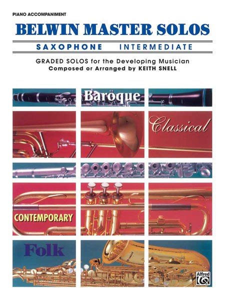 Belwin Master Solos Volume 1 (Alto Saxophone) - Intermediate