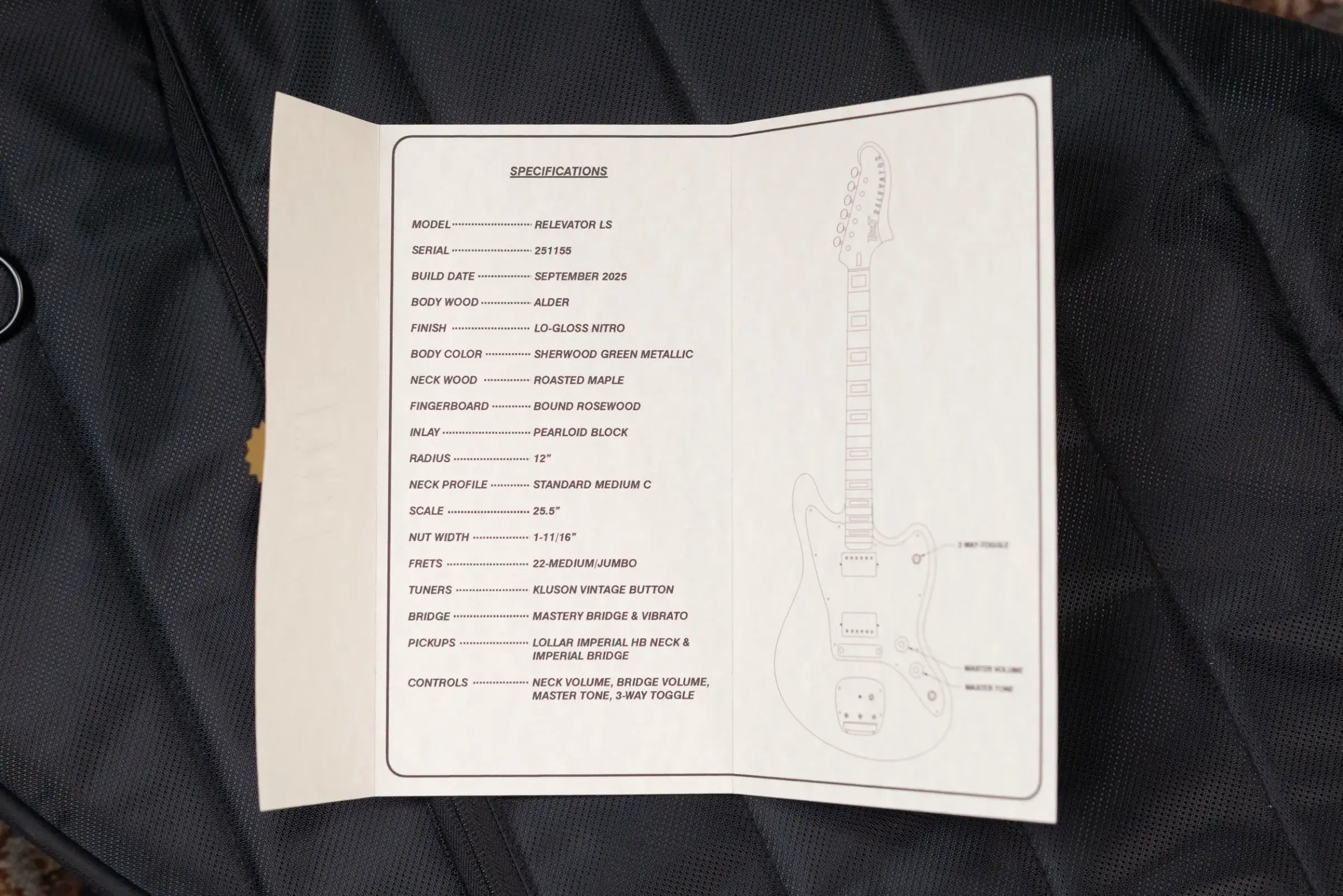 BilT Relevator LS HH Electric Guitar Sherwood Green Metallic with Mono Gig Bag - Used