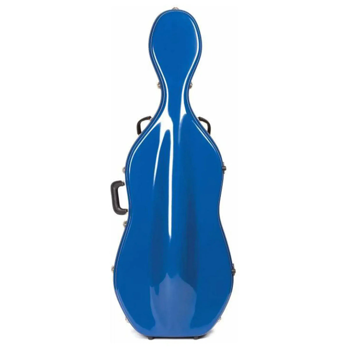 Bobelock Fiberglass Suspension Cello Case With Wheels - 4/4 - Blue/Gray
