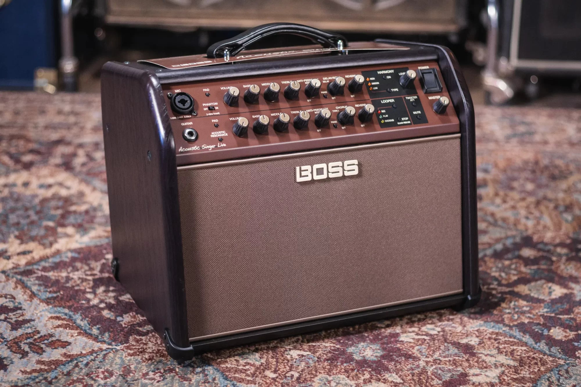 Boss Acoustic Singer Live LT 60 watt Bi amp Acoustic Combo Amp haggertys 2 20231002091501