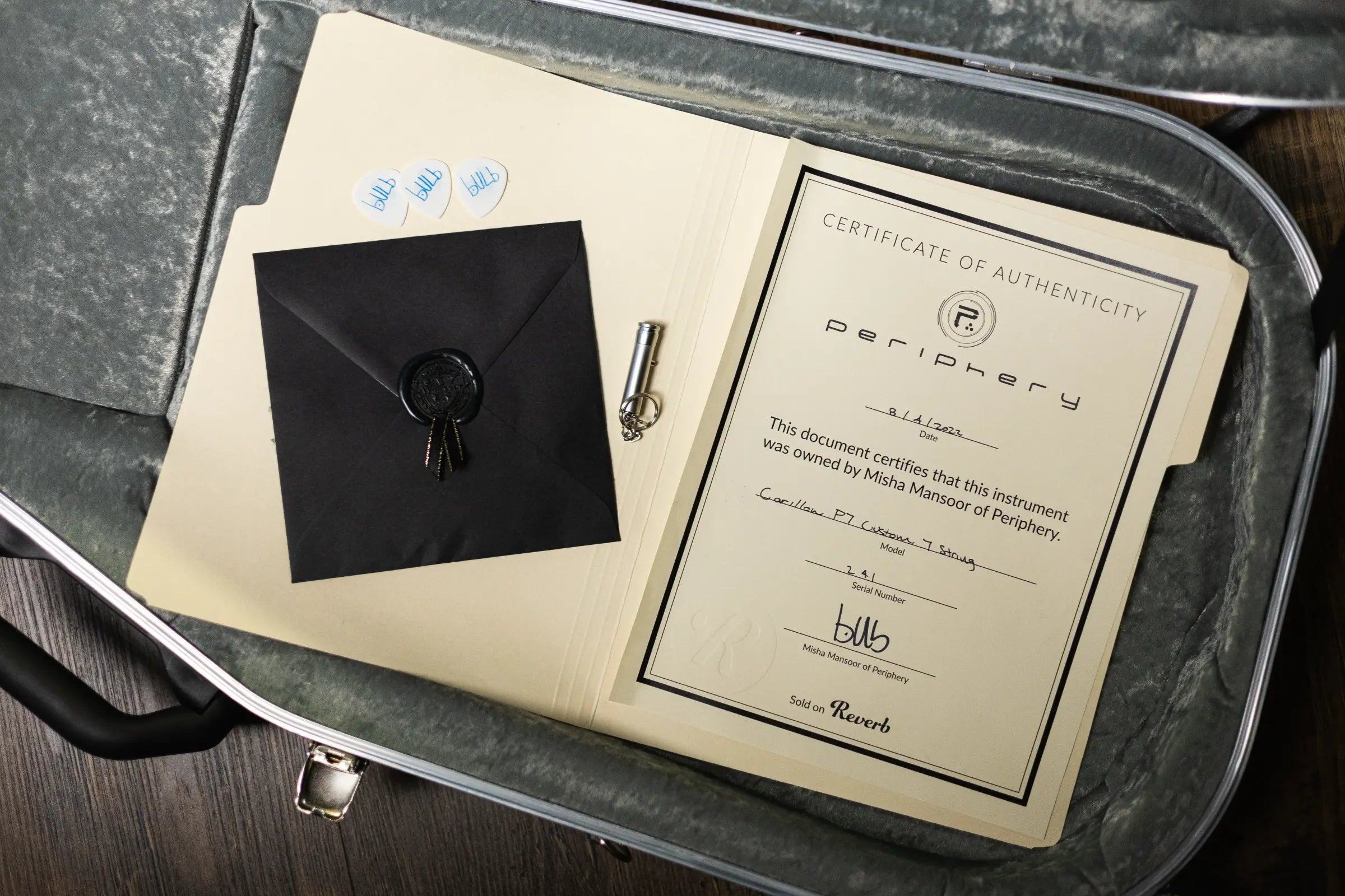 Carillion Polaris C7 Custom 7-String Guitar – Owned by Misha Mansoor (Periphery) – With Hardshell Case - USED