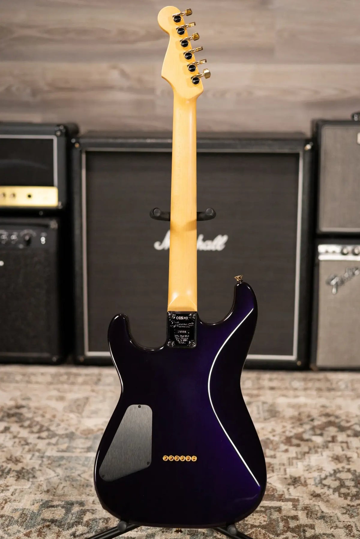 Charvel American Neo-Classic San Dimas SD1 HH HT MPL Electric Guitar - Velvet Midnight with Hardshell Case