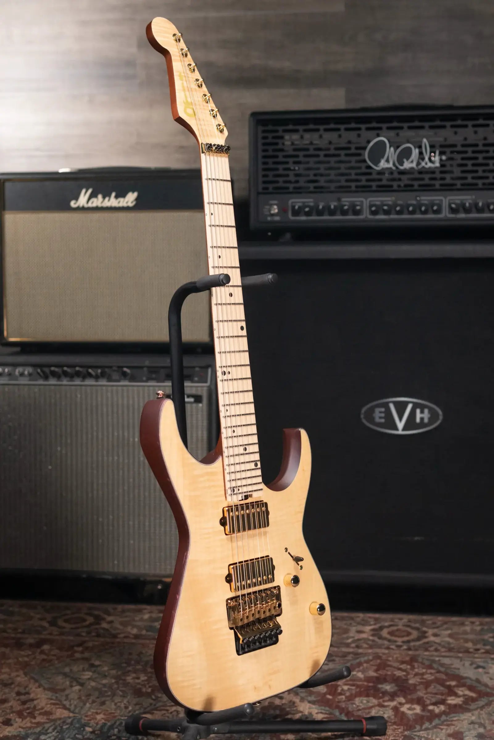Charvel Angel Vivaldi Signature Pro-Mod DK24 GT7 HH, Maple Fingerboard, Nova-7 Electric Guitar - Natural with Gig Bag