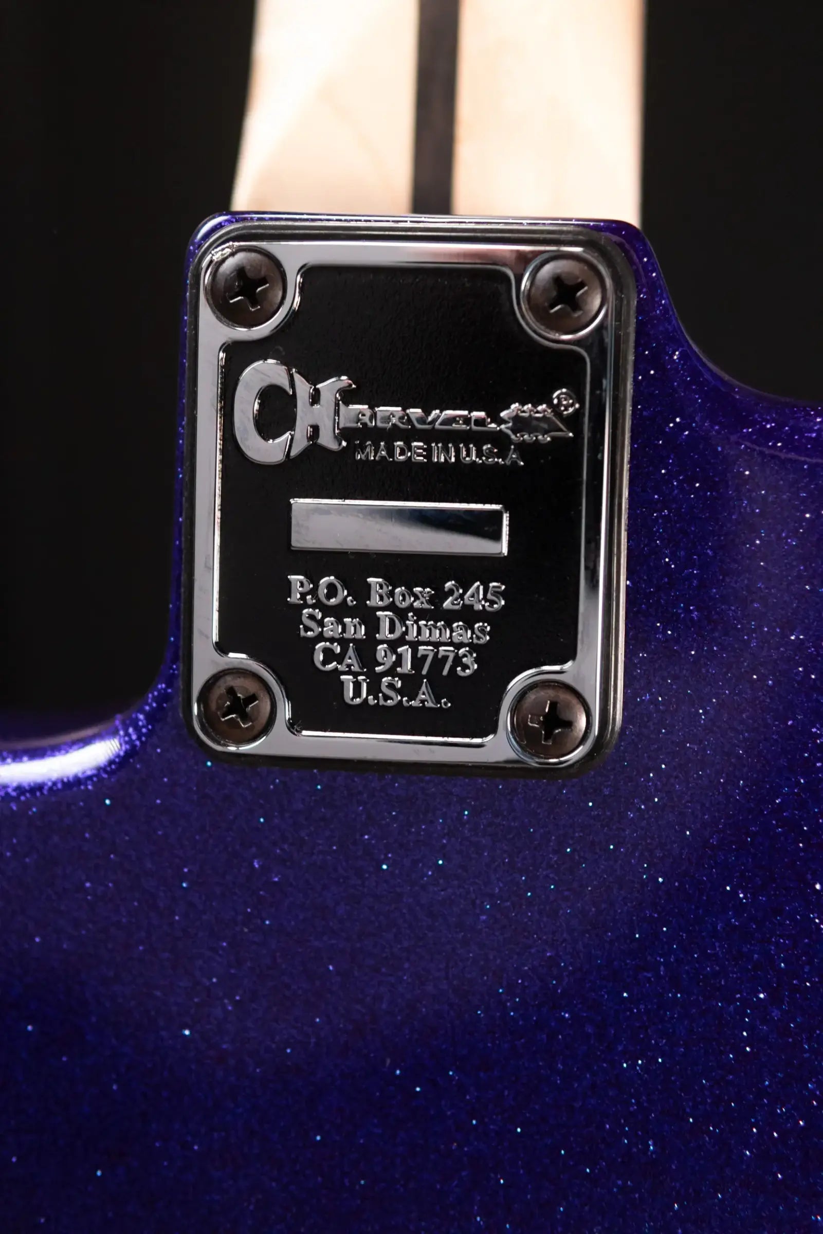 Charvel Custom Shop SD 2H CT Electric Guitar - Purple Sparkle with Hardshell Case