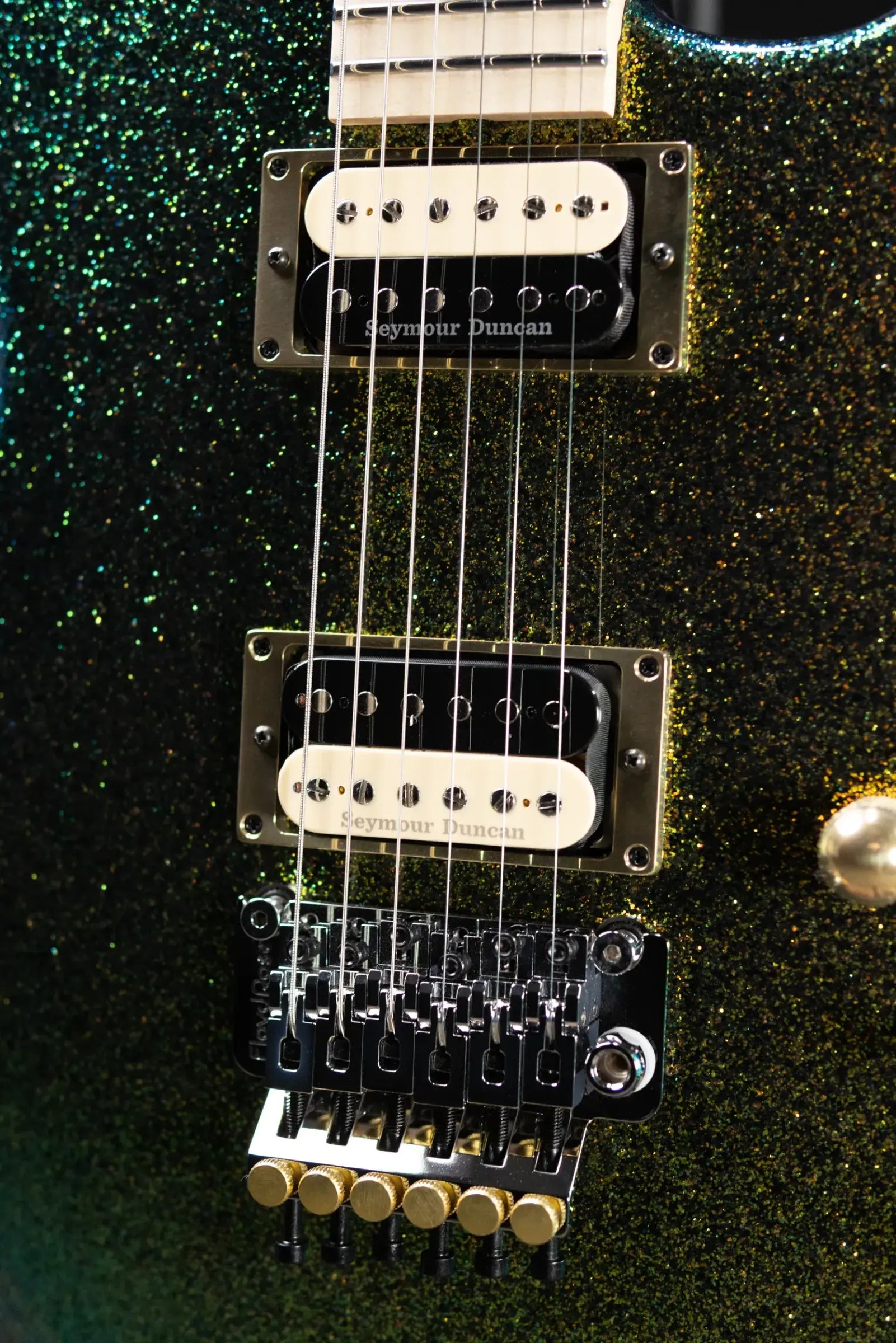 Charvel Custom Shop San Dimas Special Edition 2H FR Electric Guitar - Scarab Sparkle with Hardshell Case