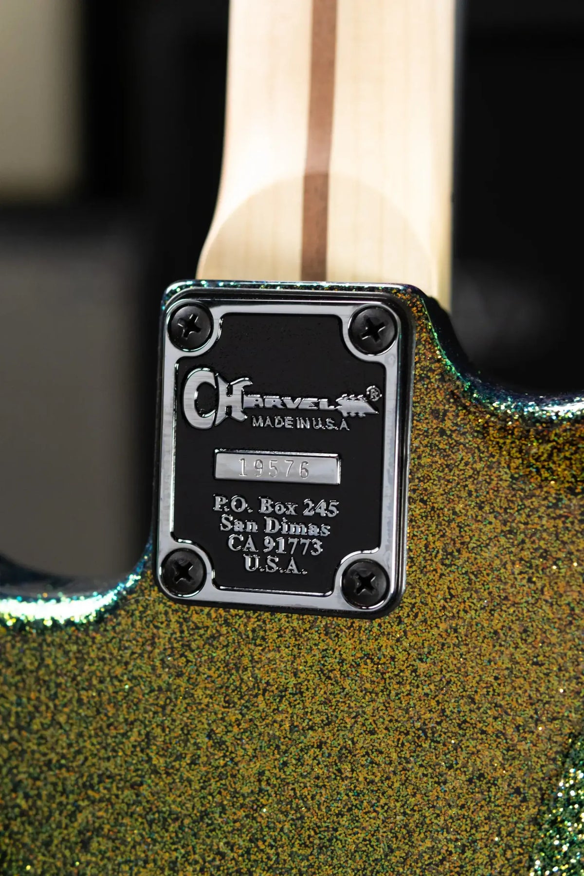 Charvel Custom Shop San Dimas Special Edition 2H FR Electric Guitar - Scarab Sparkle with Hardshell Case