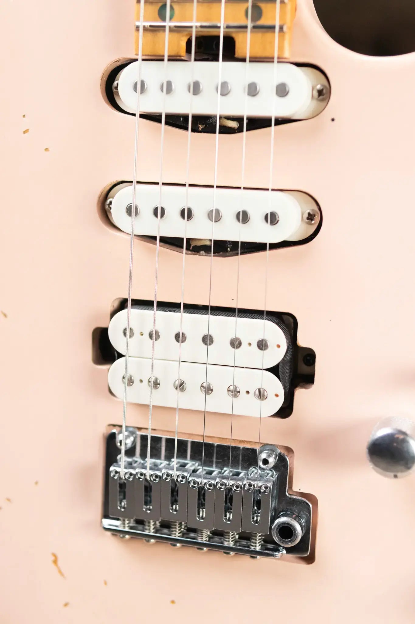 Charvel Rick Graham Signature Pro-Mod DK24 2PT MPL Electric Guitar - Worn Shell Pink with Hardshell Gig Bag