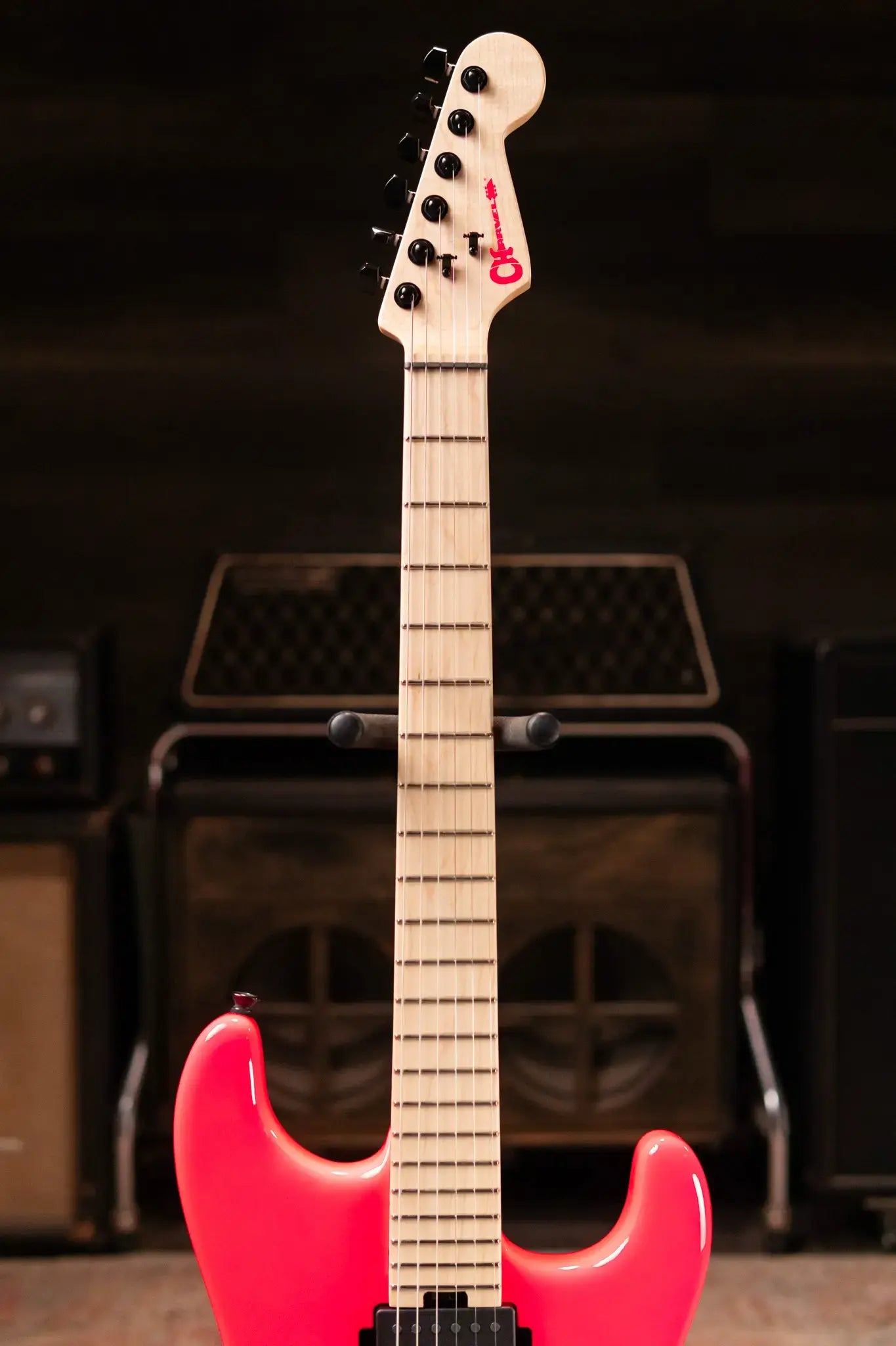 Charvel Sean Long Signature Pro-Mod San Dimas® Style 1 HH HT M Electric Guitar - Neon Pink