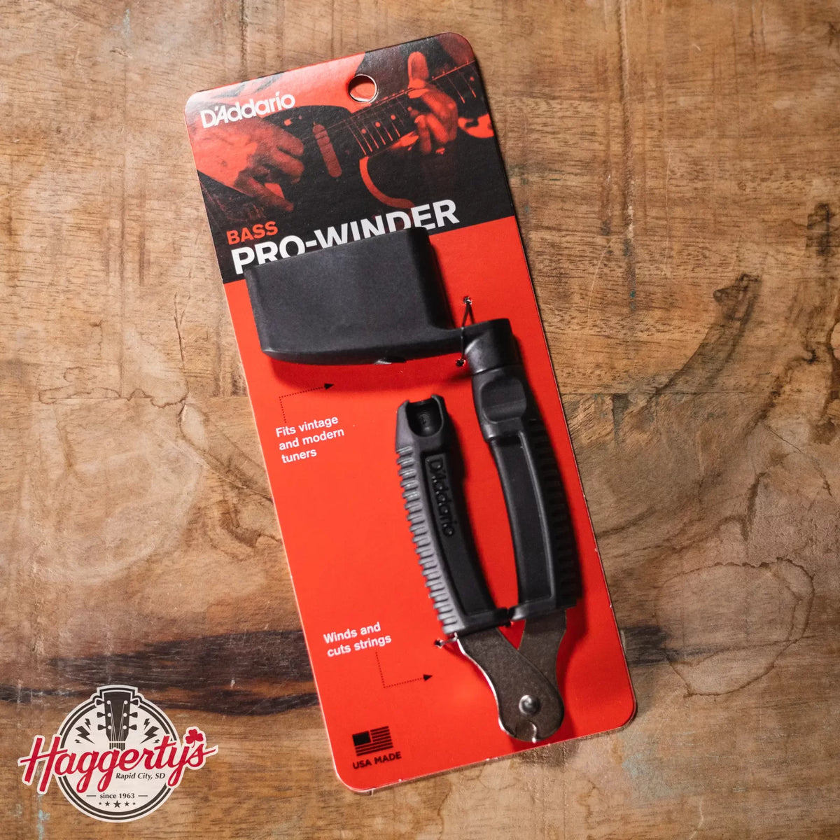 D'Addario DP0002B Bass Pro-Winder String Winder and Cutter