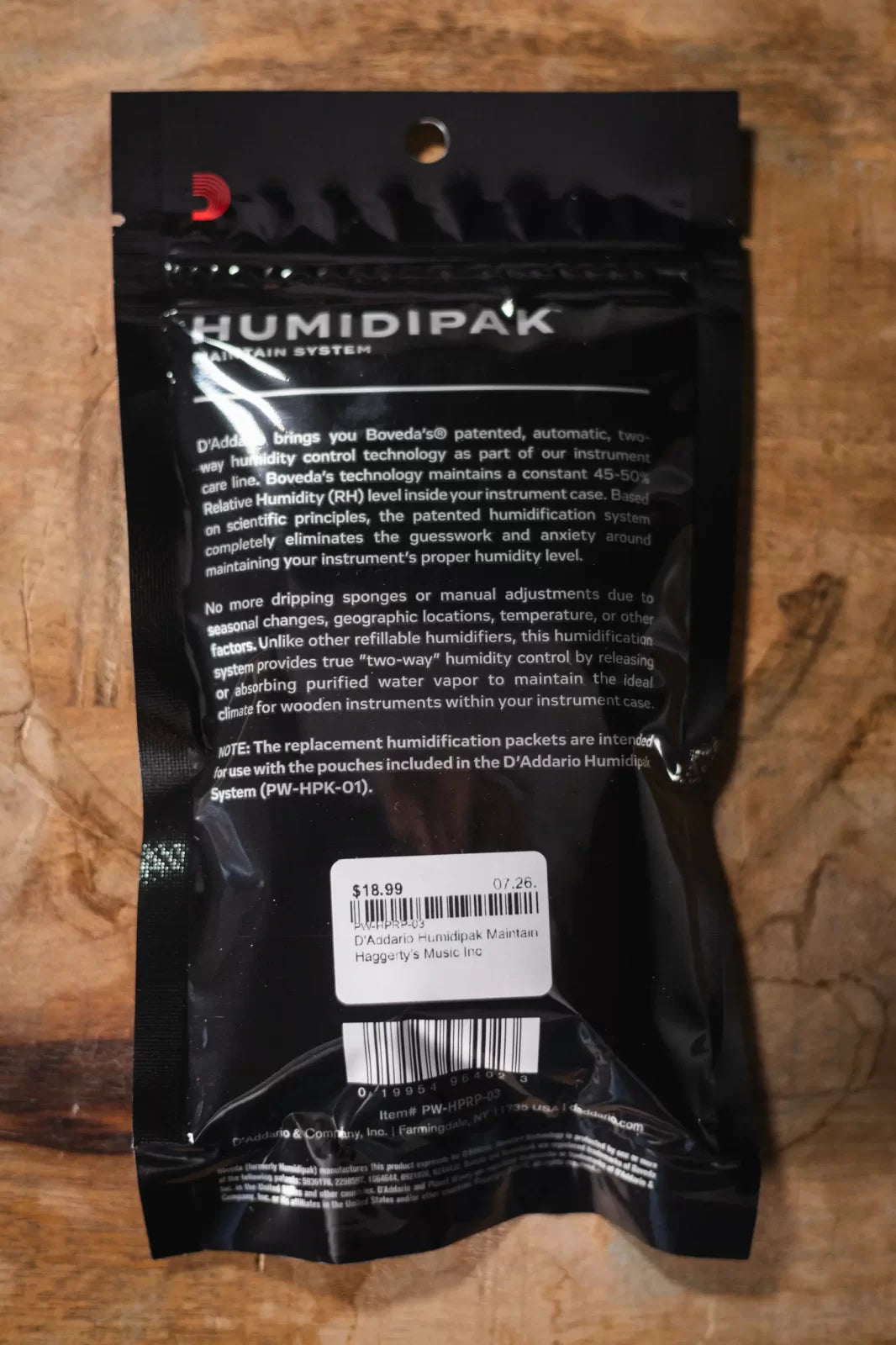 D'Addario Humidipak Maintain Replacement 3-Pack