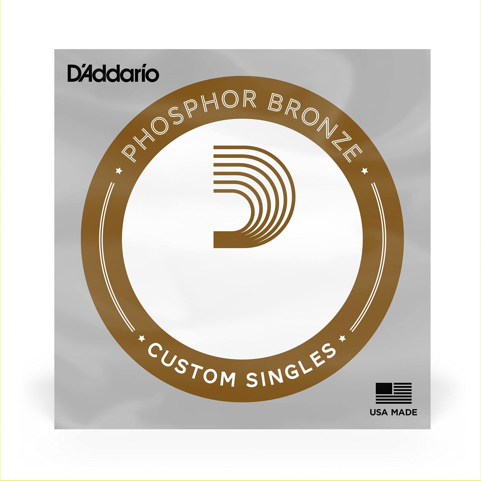 D'Addario PB026 Phosphor Bronze Wound Acoustic Guitar Single String, .026
