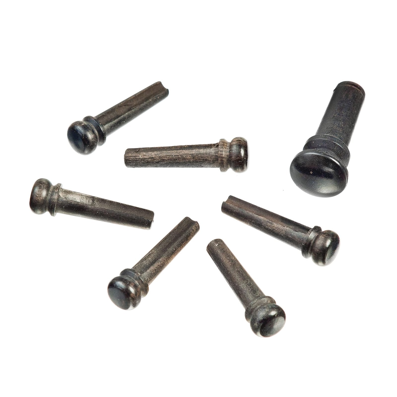 D'Addario PWPS1 Premium Grade Bridge End Pins Ebony