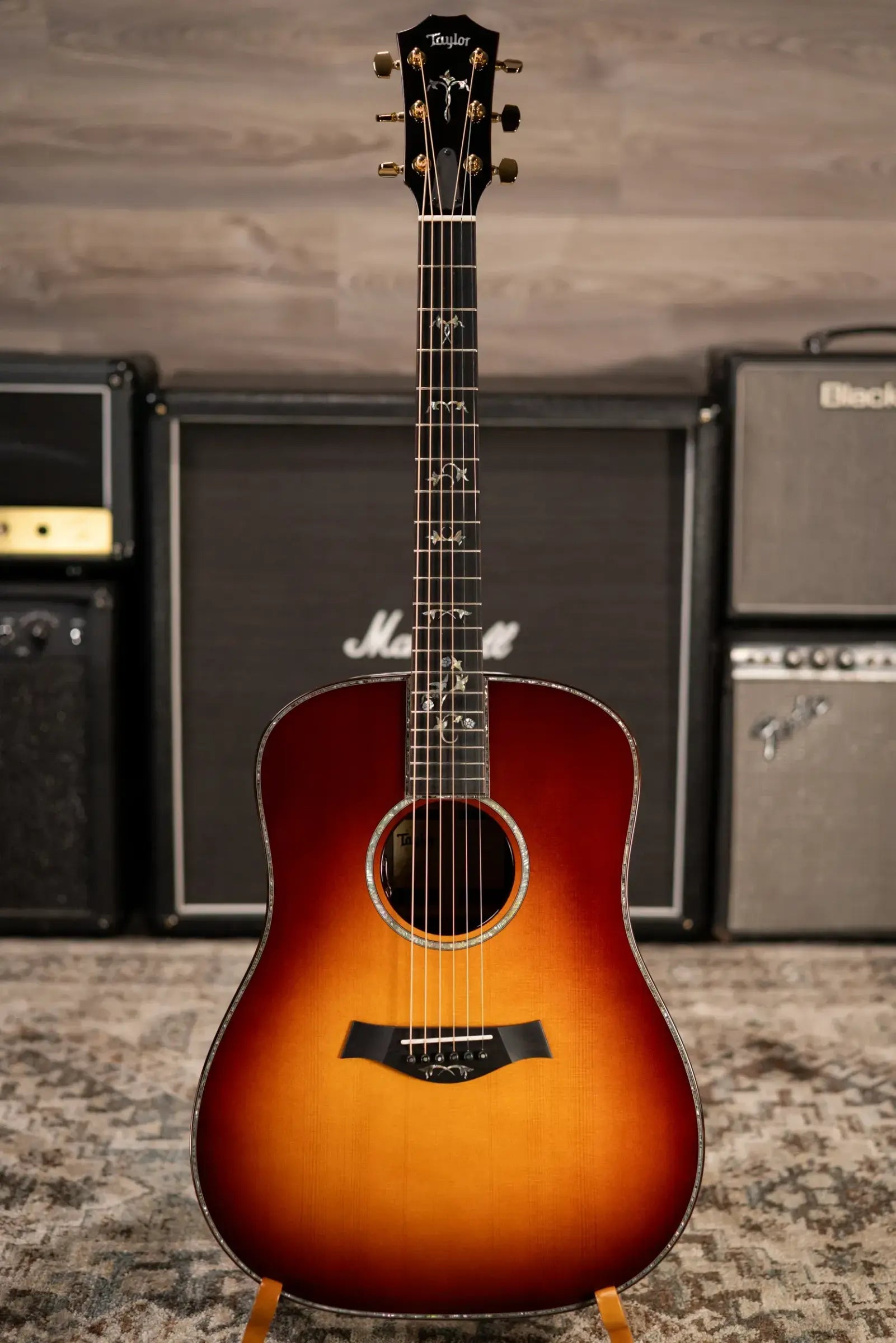 Taylor One-of-a-Kind Legacy 910e Special Edition Short-Scale Dreadnought Acoustic/Electric Guitar - Heritage Sunburst with Hardshell Case