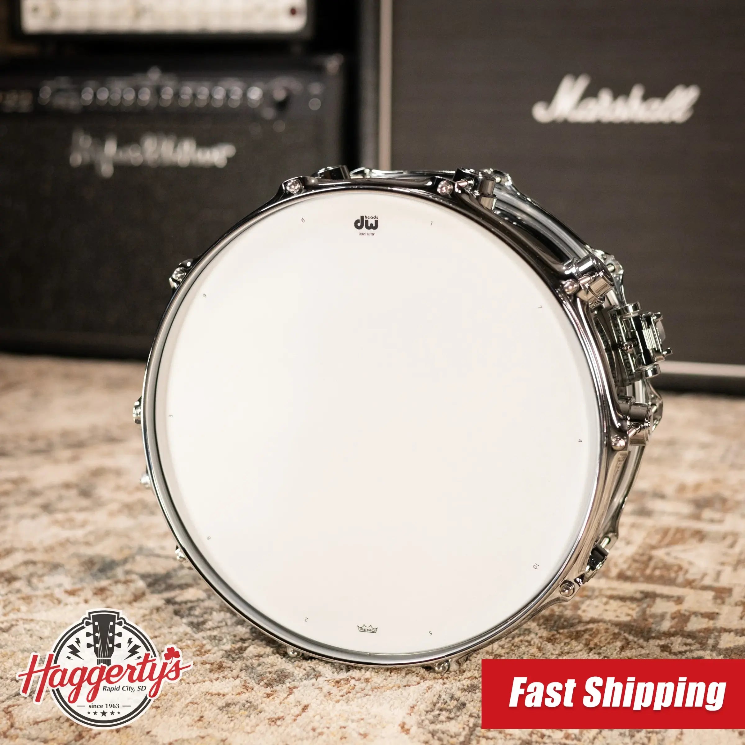 DW Collector's Series 6.5" x 14" Snare Drum - Black Nickel Over Brass