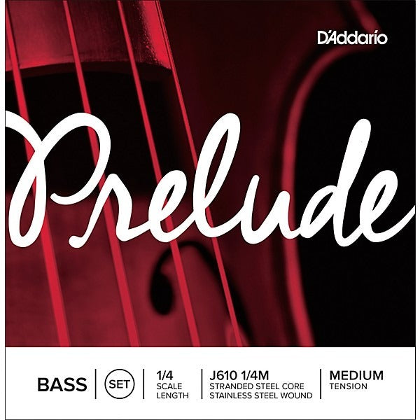 D'Addario J610 Prelude Double Bass String Set - 1/4 Size Medium Tension