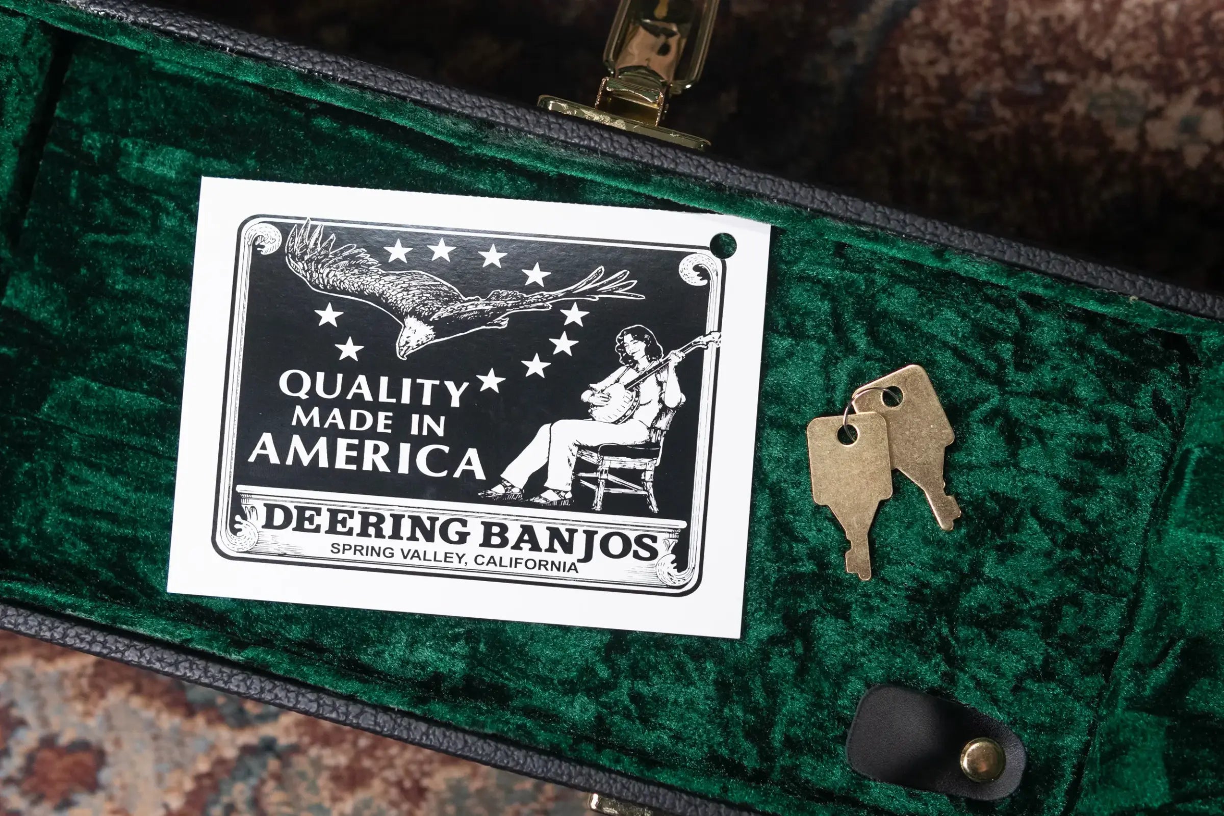 Deering Calico 5-String Banjo with Hardshell Case