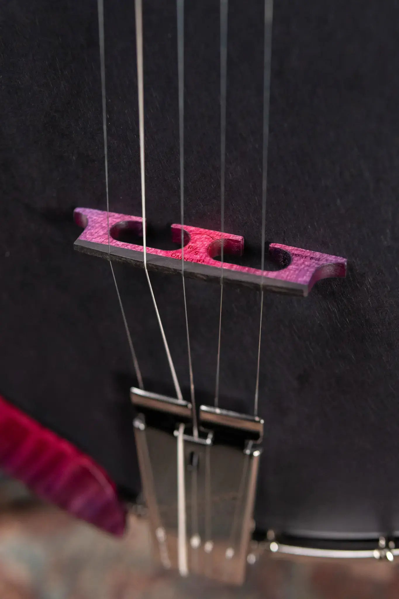 Deering Custom Maple Blossom 5-String Banjo - Blurple Blossom with Hardshell Case