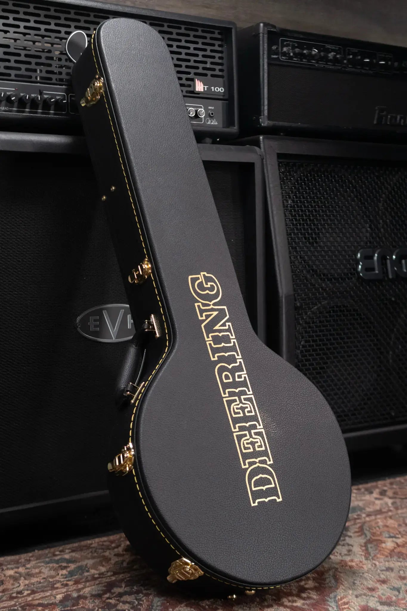 Deering Custom Maple Blossom 5-String Banjo - Blurple Blossom with Hardshell Case