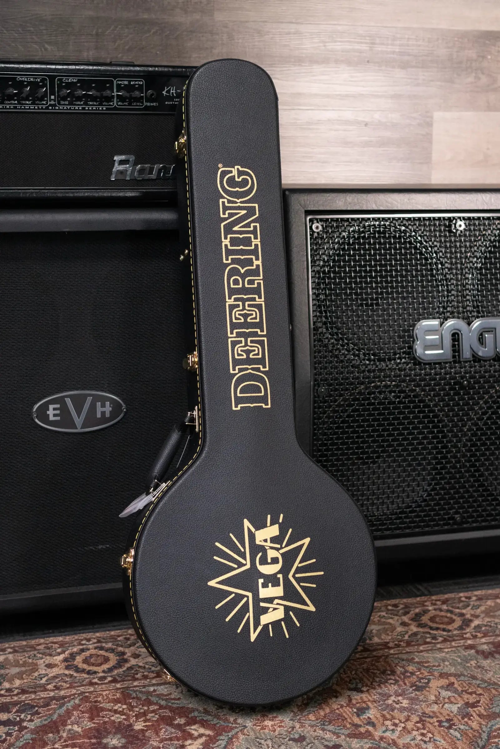 Deering Custom Vega Little Wonder 5-String Banjo - Dark Honey Amber Stain with Hardshell Case