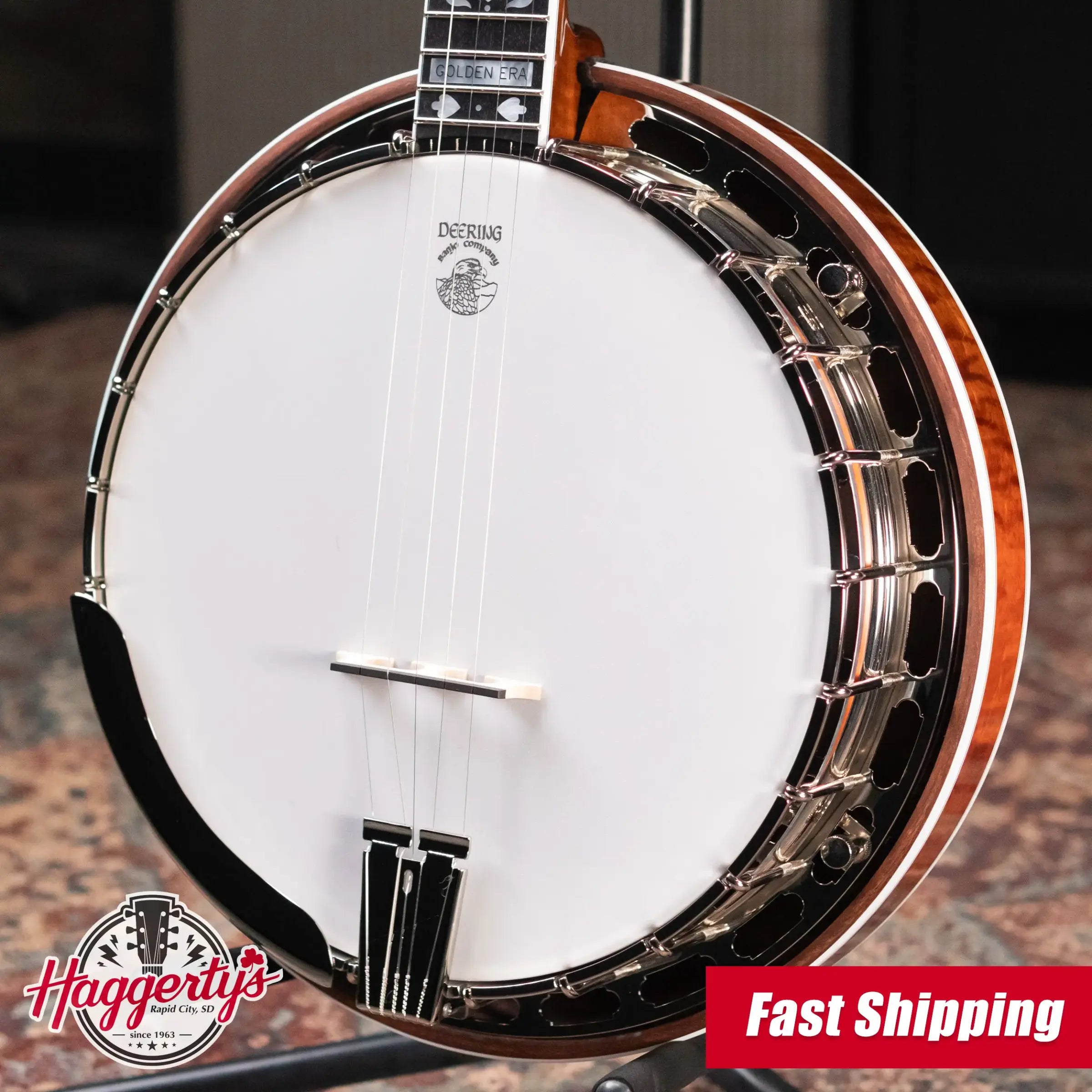 Deering Golden Era 5-String Banjo with Hardshell Case