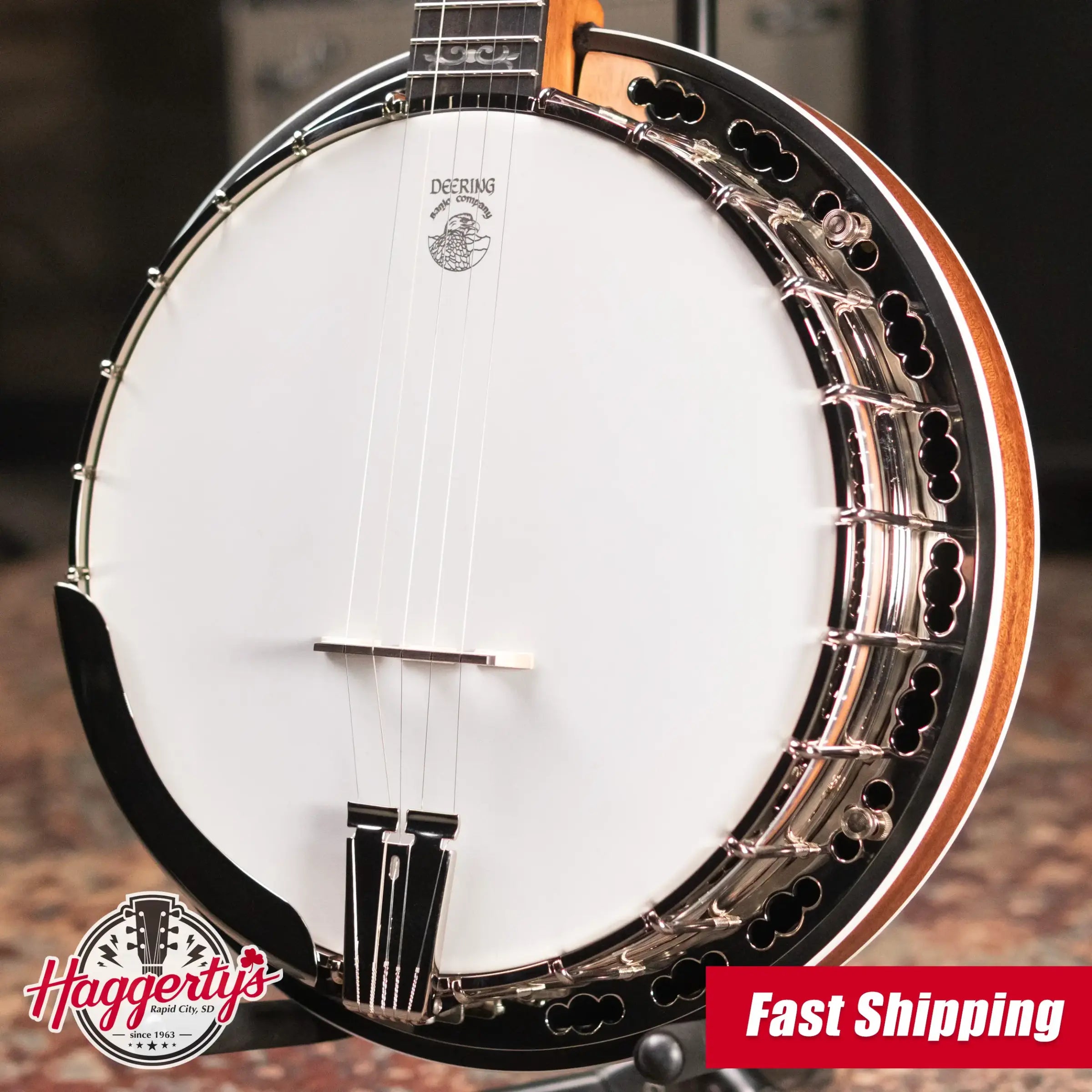 Deering Sierra 5-String Mahogany Banjo with Hardshell Case