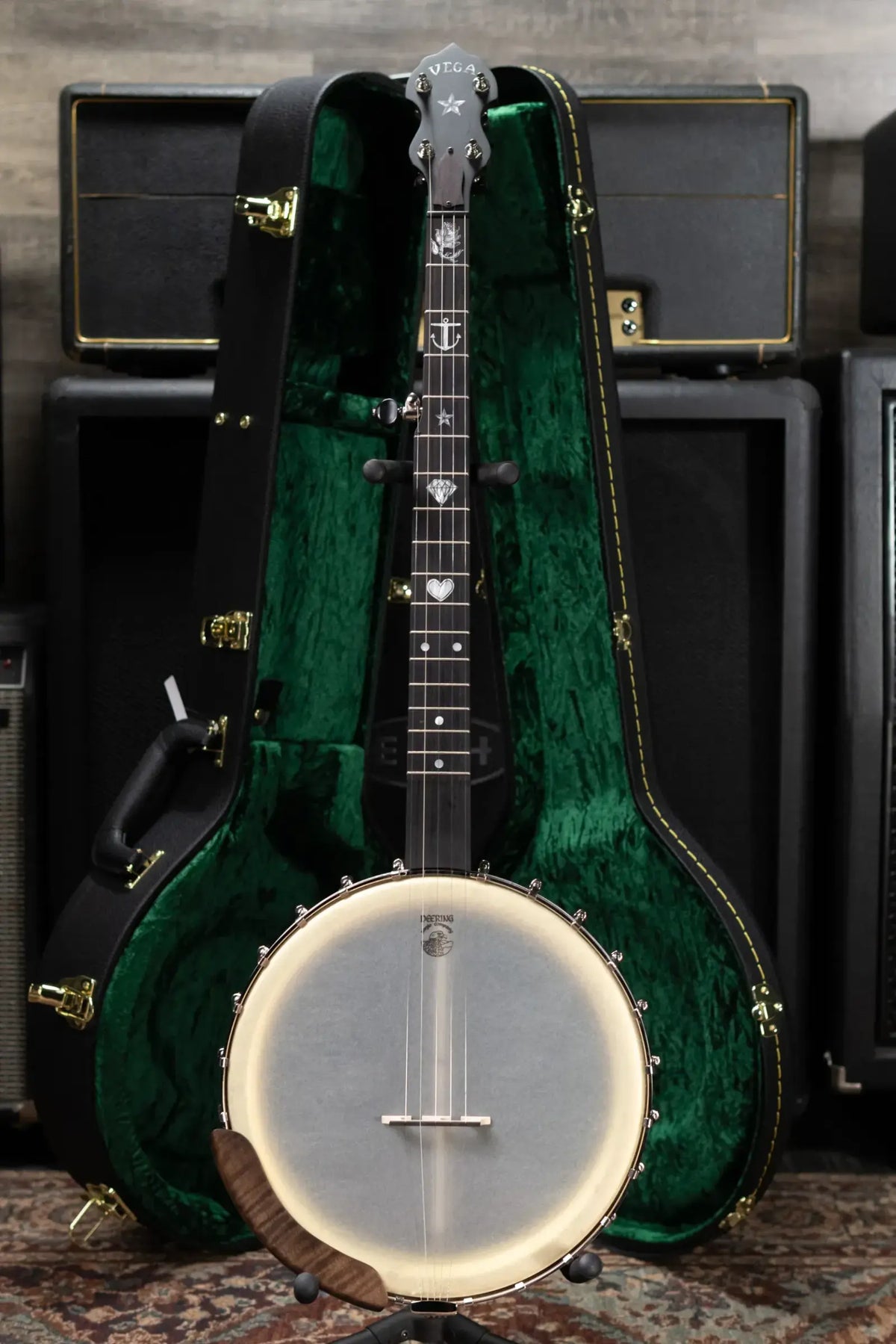 Deering Vega Avett Star Signature Banjo with Hardshell Case
