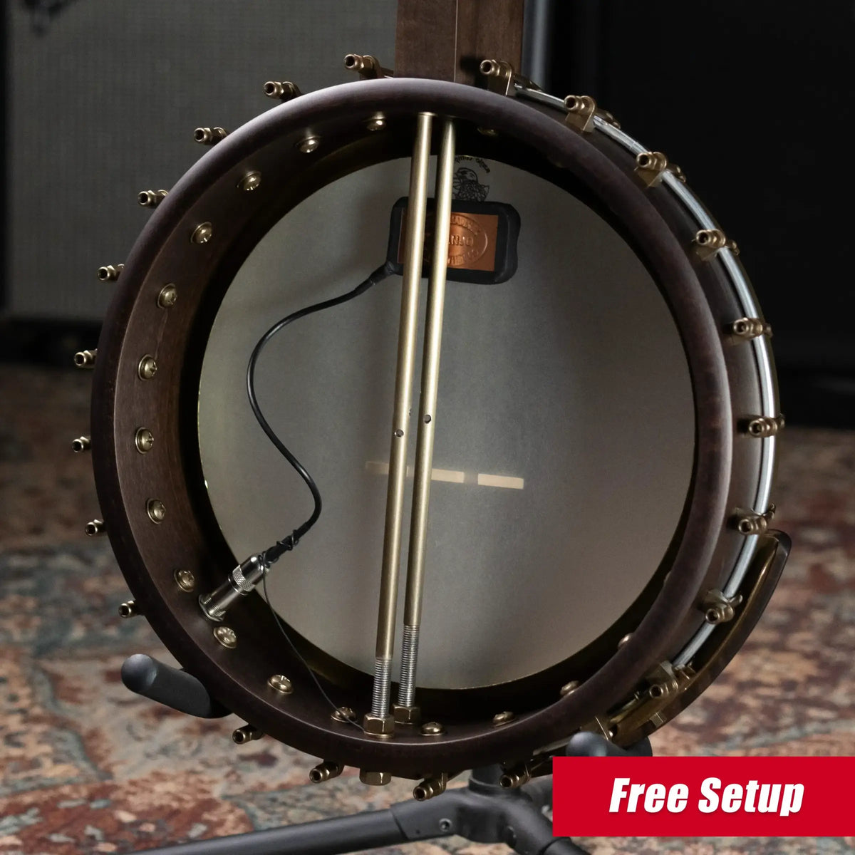Deering Vega Vintage Star 5-String Banjo with Kavanjo Pickup and Hardshell Case