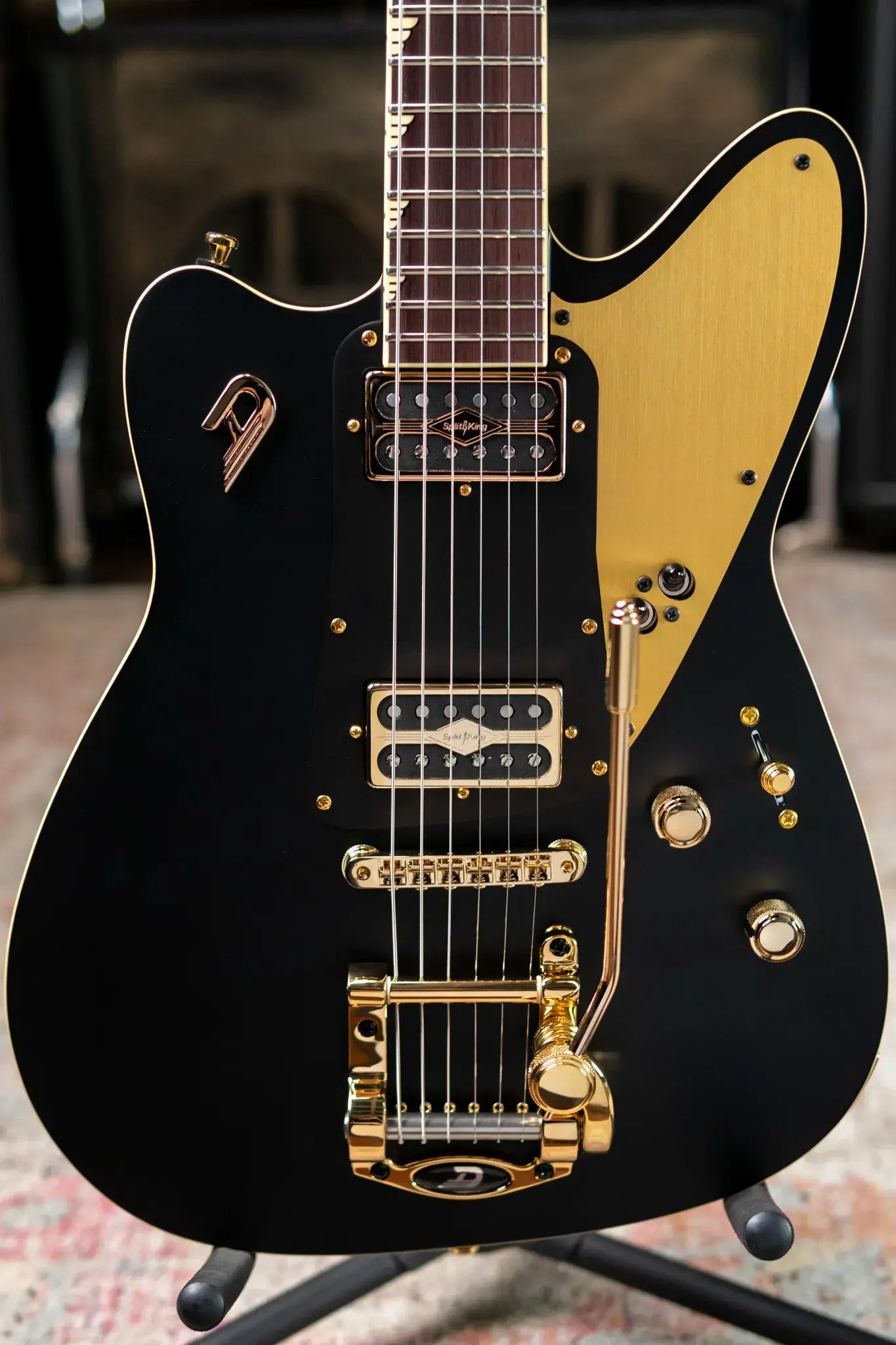 Duesenberg Falken Electric Guitar - Matte Black with Hardshell Case