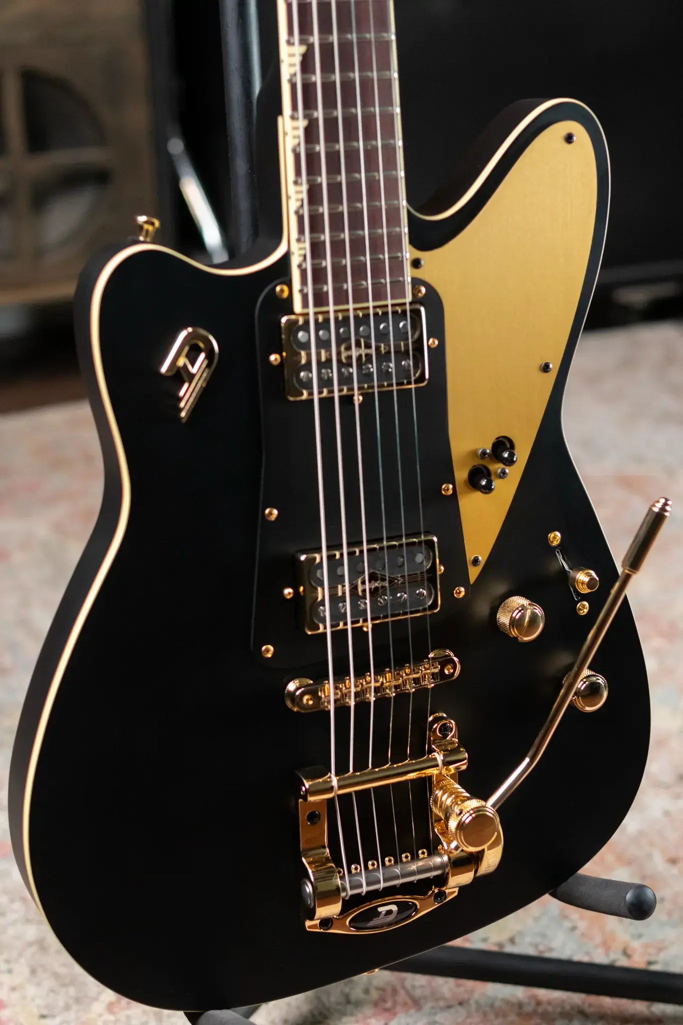 Duesenberg Falken Electric Guitar - Matte Black with Hardshell Case