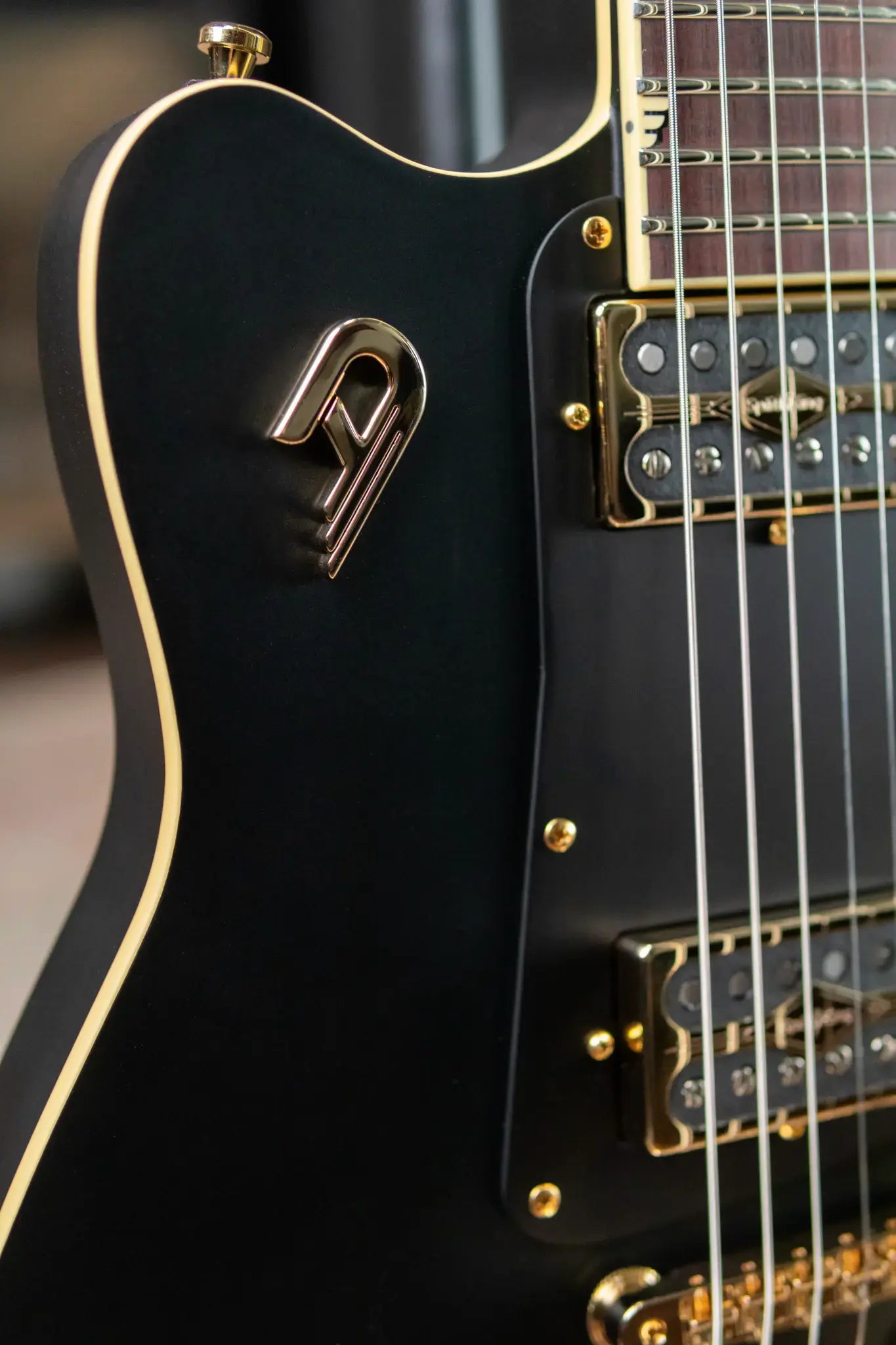 Duesenberg Falken Electric Guitar - Matte Black with Hardshell Case