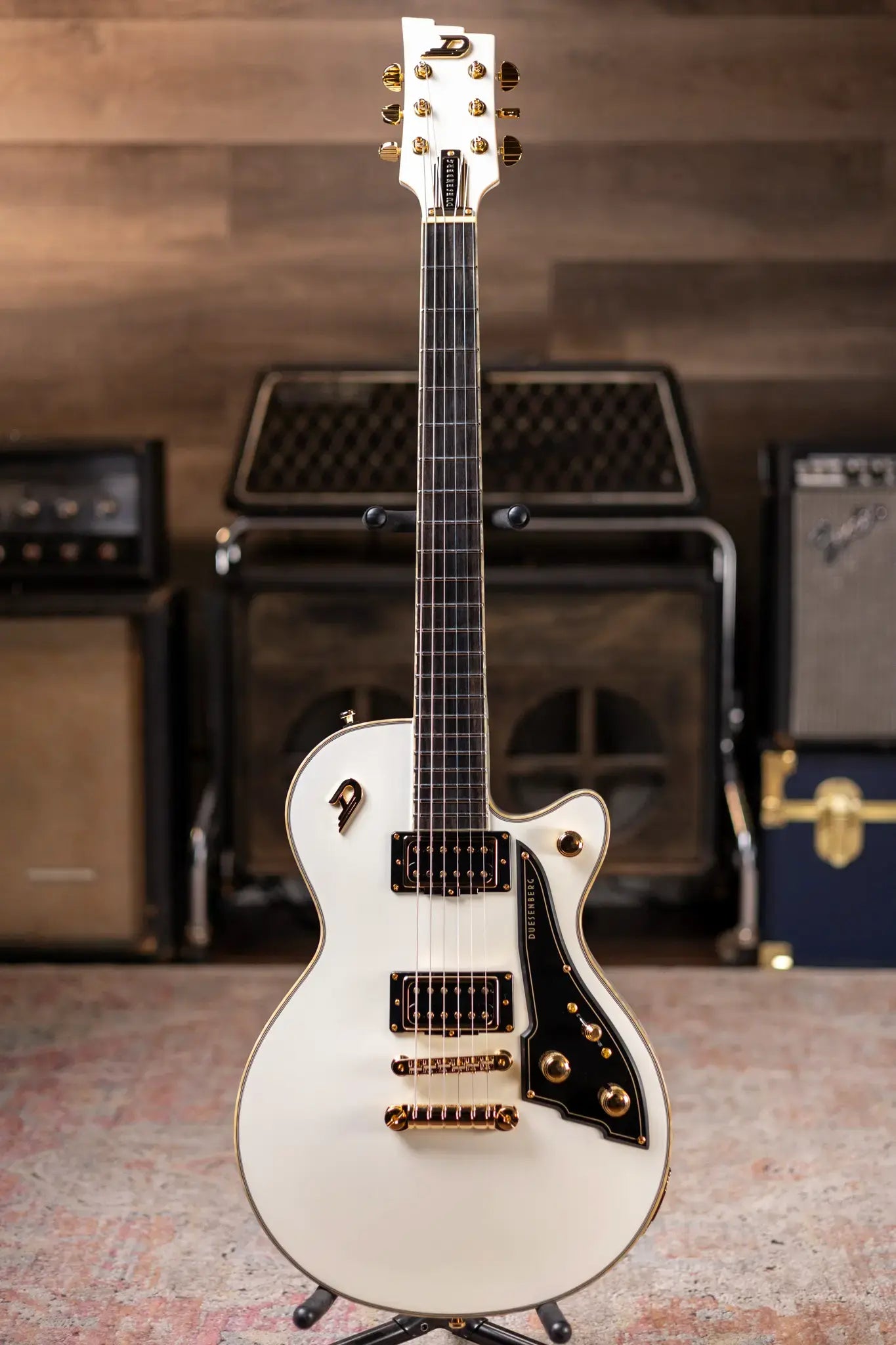 Duesenberg Fantom A Electric Guitar - Aged White with Hardshell Case