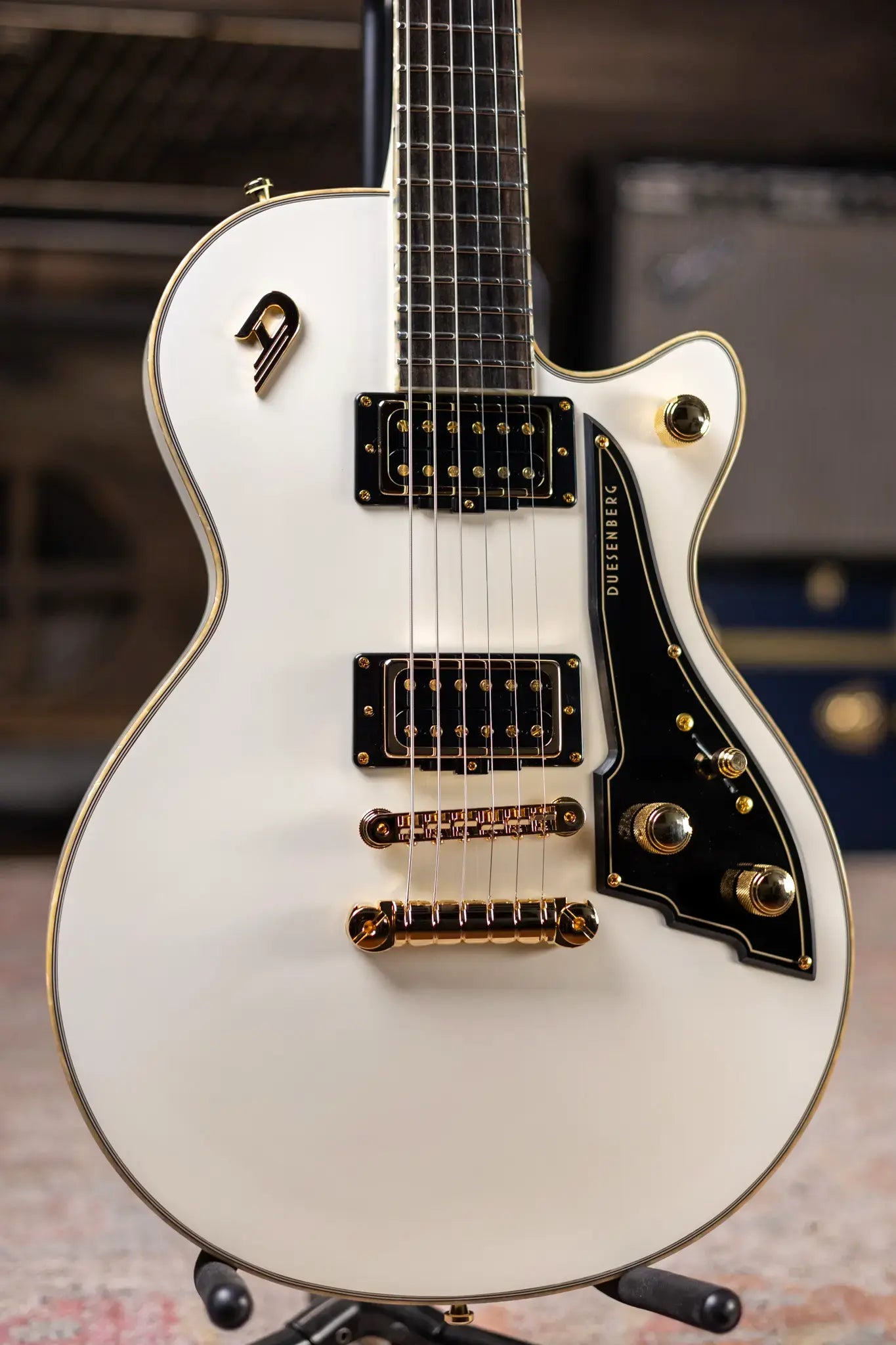 Duesenberg Fantom A Electric Guitar - Aged White with Hardshell Case