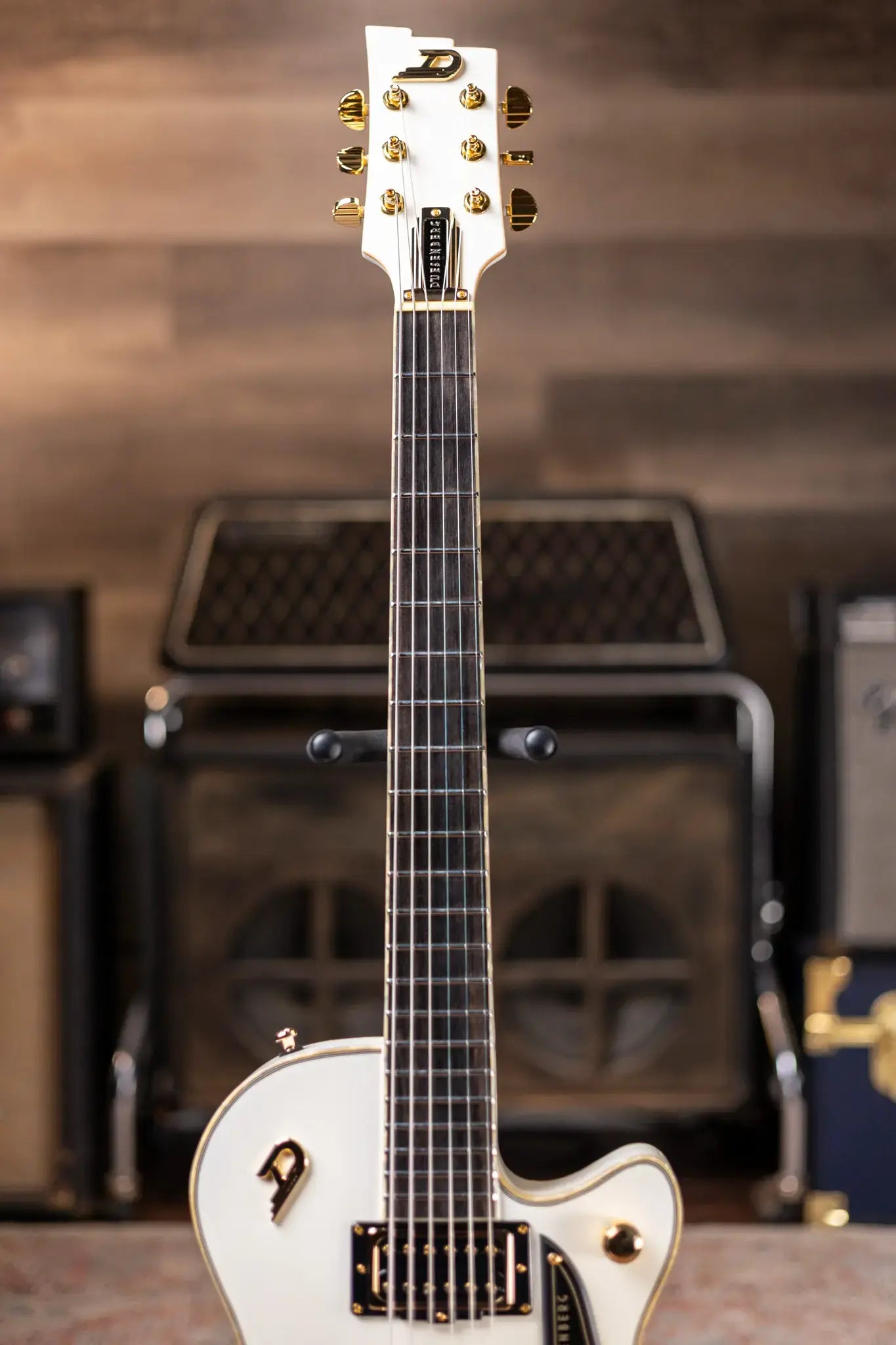 Duesenberg Fantom A Electric Guitar - Aged White with Hardshell Case