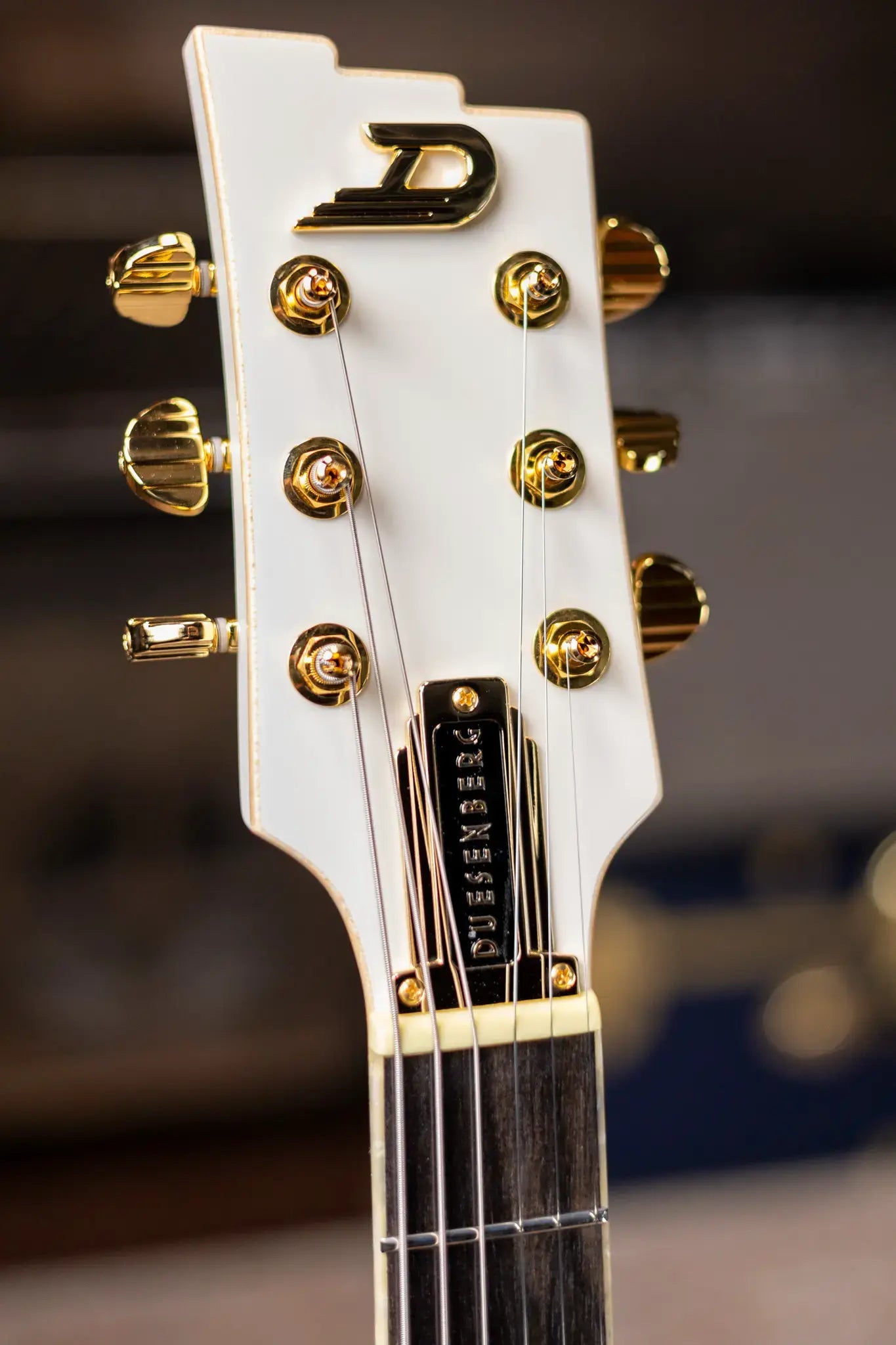 Duesenberg Fantom A Electric Guitar - Aged White with Hardshell Case