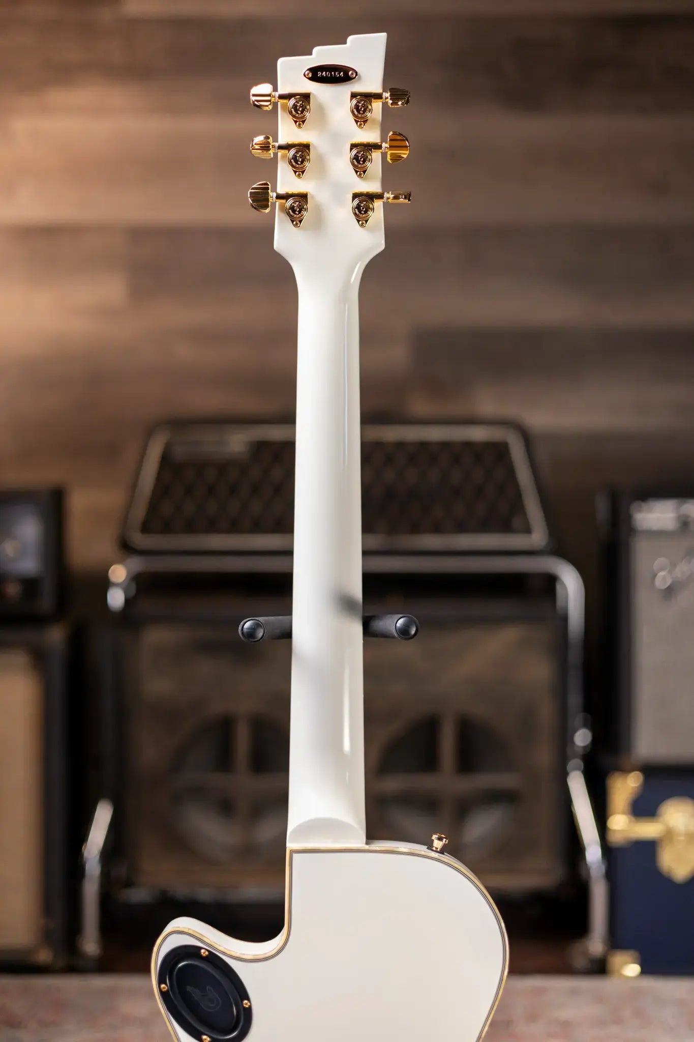 Duesenberg Fantom A Electric Guitar - Aged White with Hardshell Case