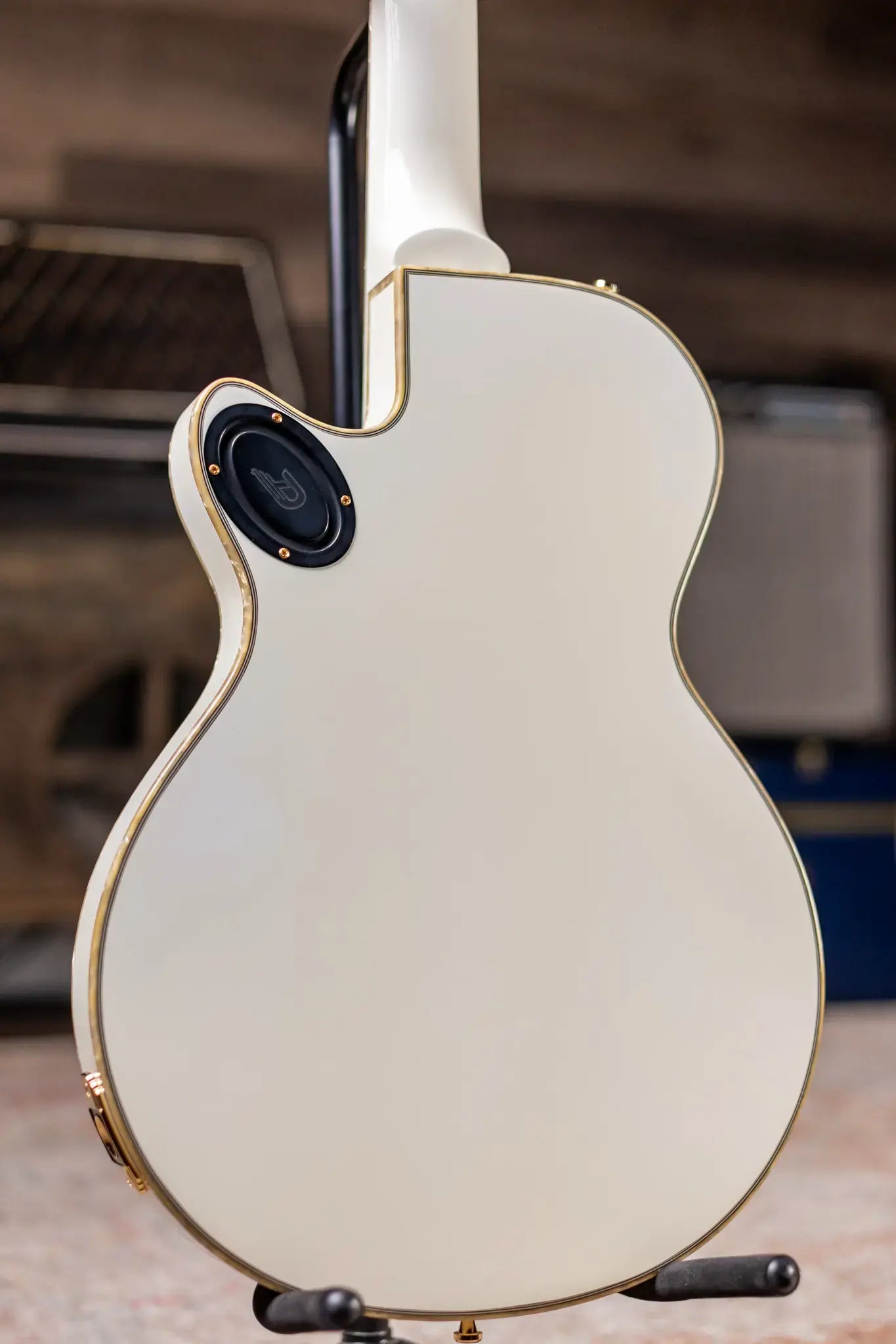 Duesenberg Fantom A Electric Guitar - Aged White with Hardshell Case