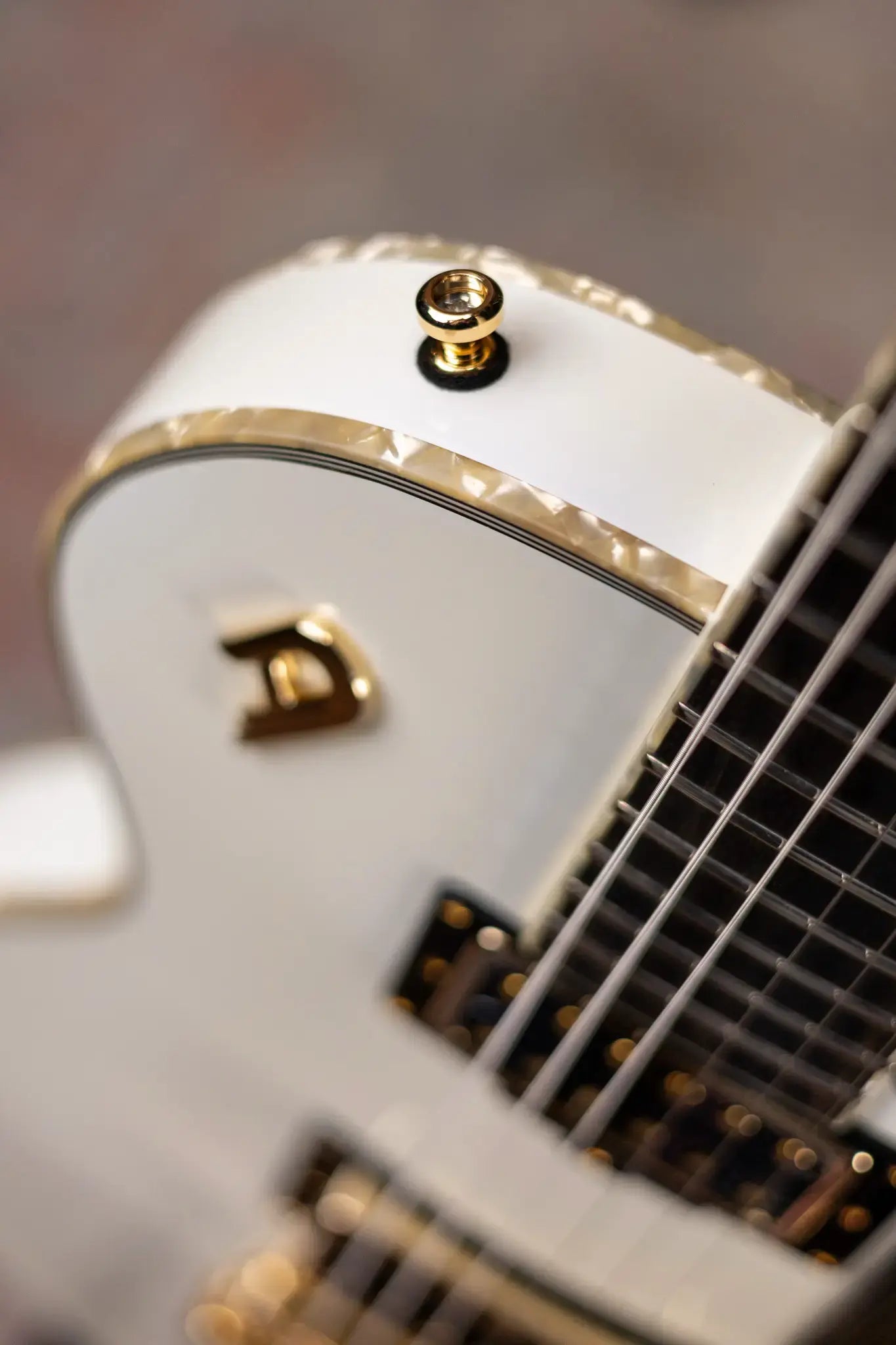 Duesenberg Fantom A Electric Guitar - Aged White with Hardshell Case