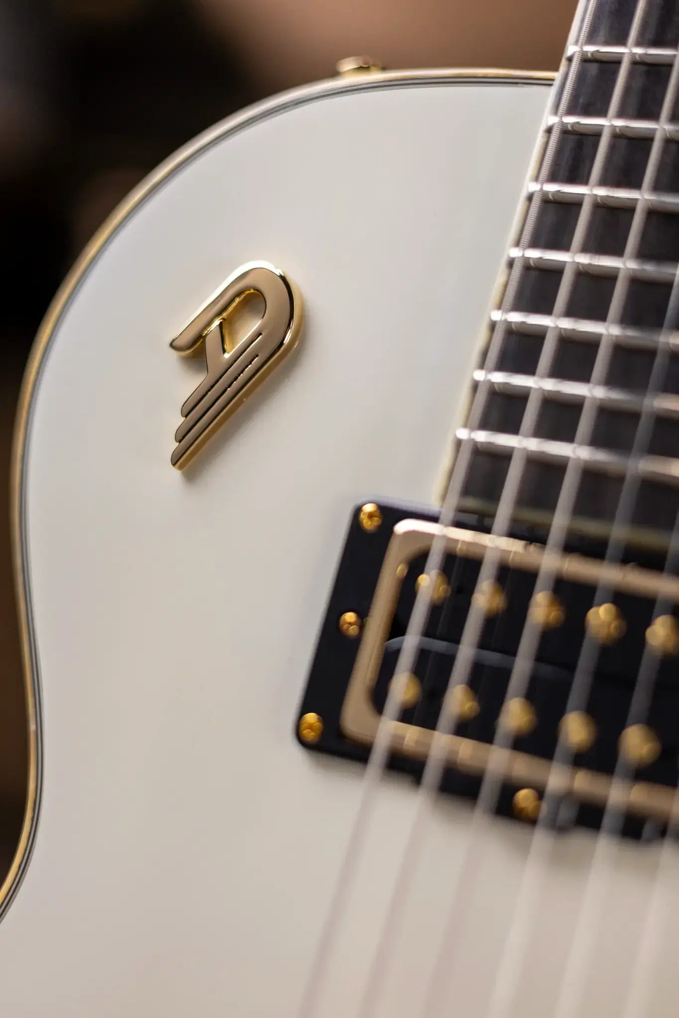 Duesenberg Fantom A Electric Guitar - Aged White with Hardshell Case