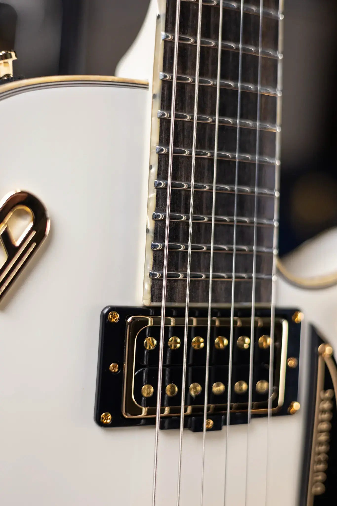 Duesenberg Fantom A Electric Guitar - Aged White with Hardshell Case