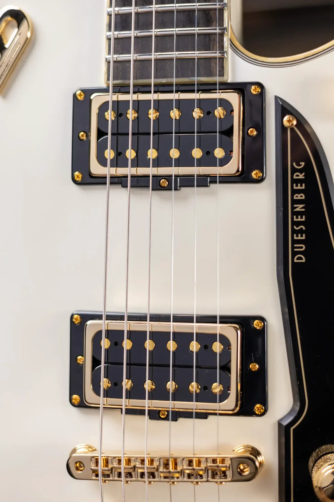 Duesenberg Fantom A Electric Guitar - Aged White with Hardshell Case