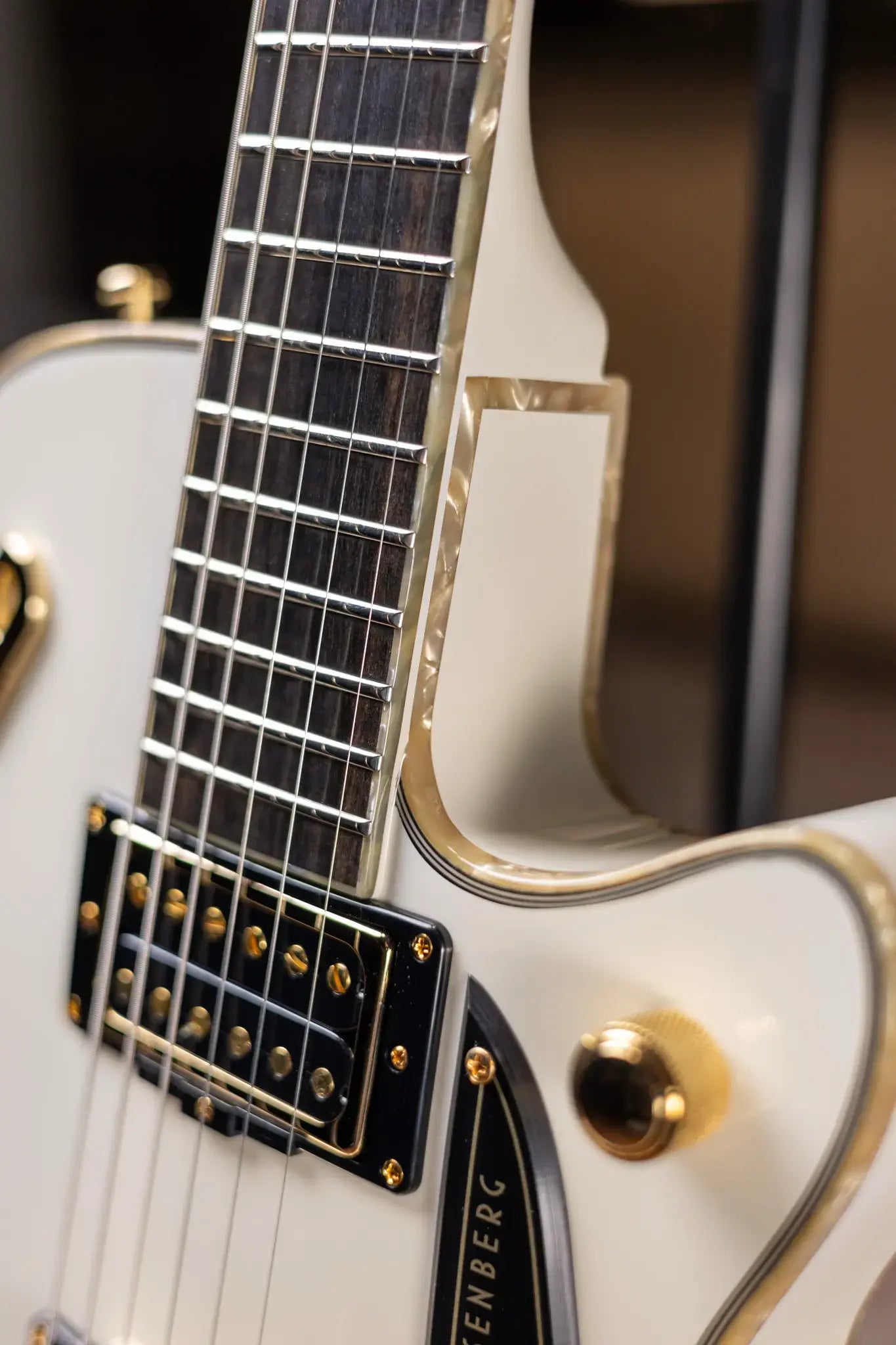 Duesenberg Fantom A Electric Guitar - Aged White with Hardshell Case