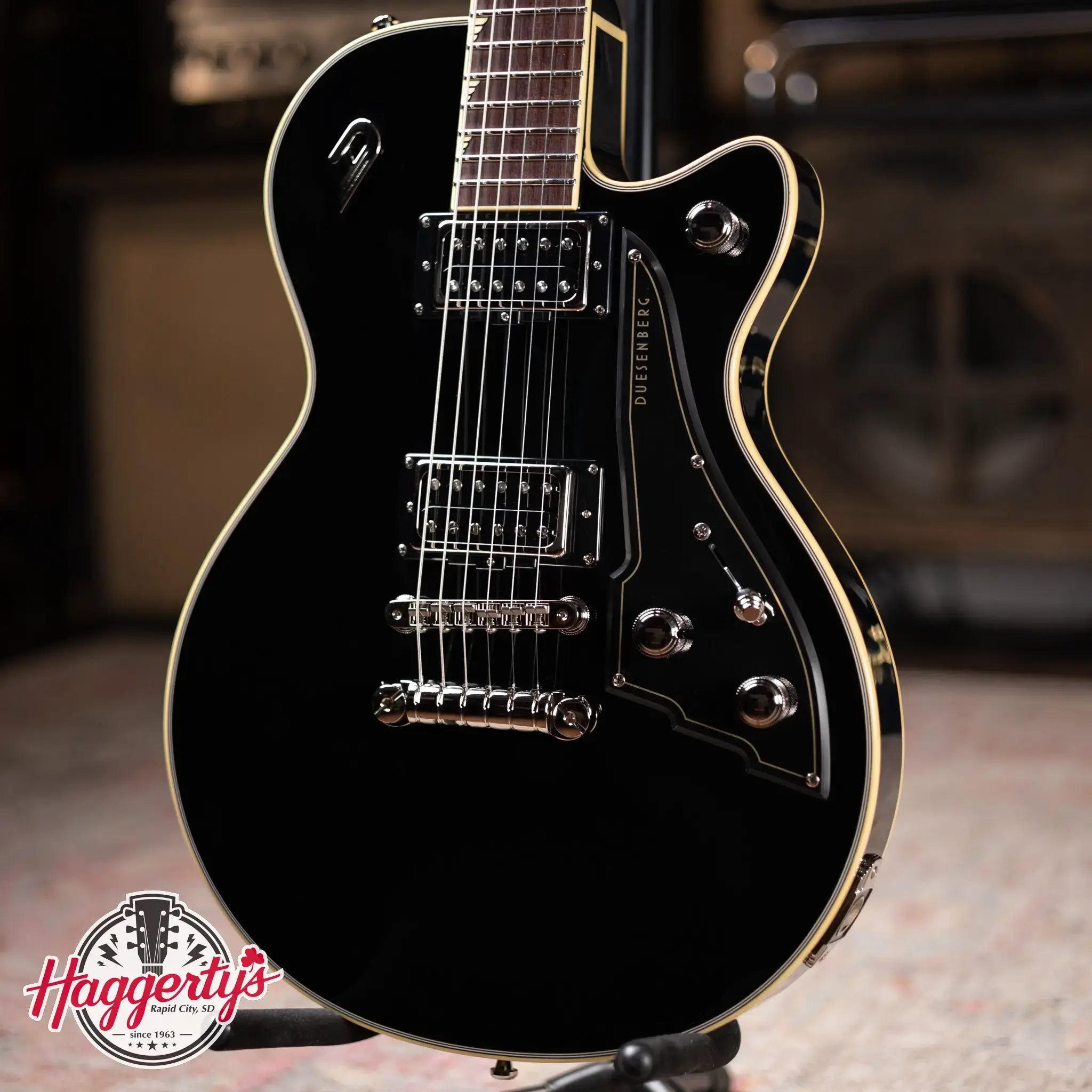Duesenberg Fantom S Electric Guitar - Black with Hardshell Case
