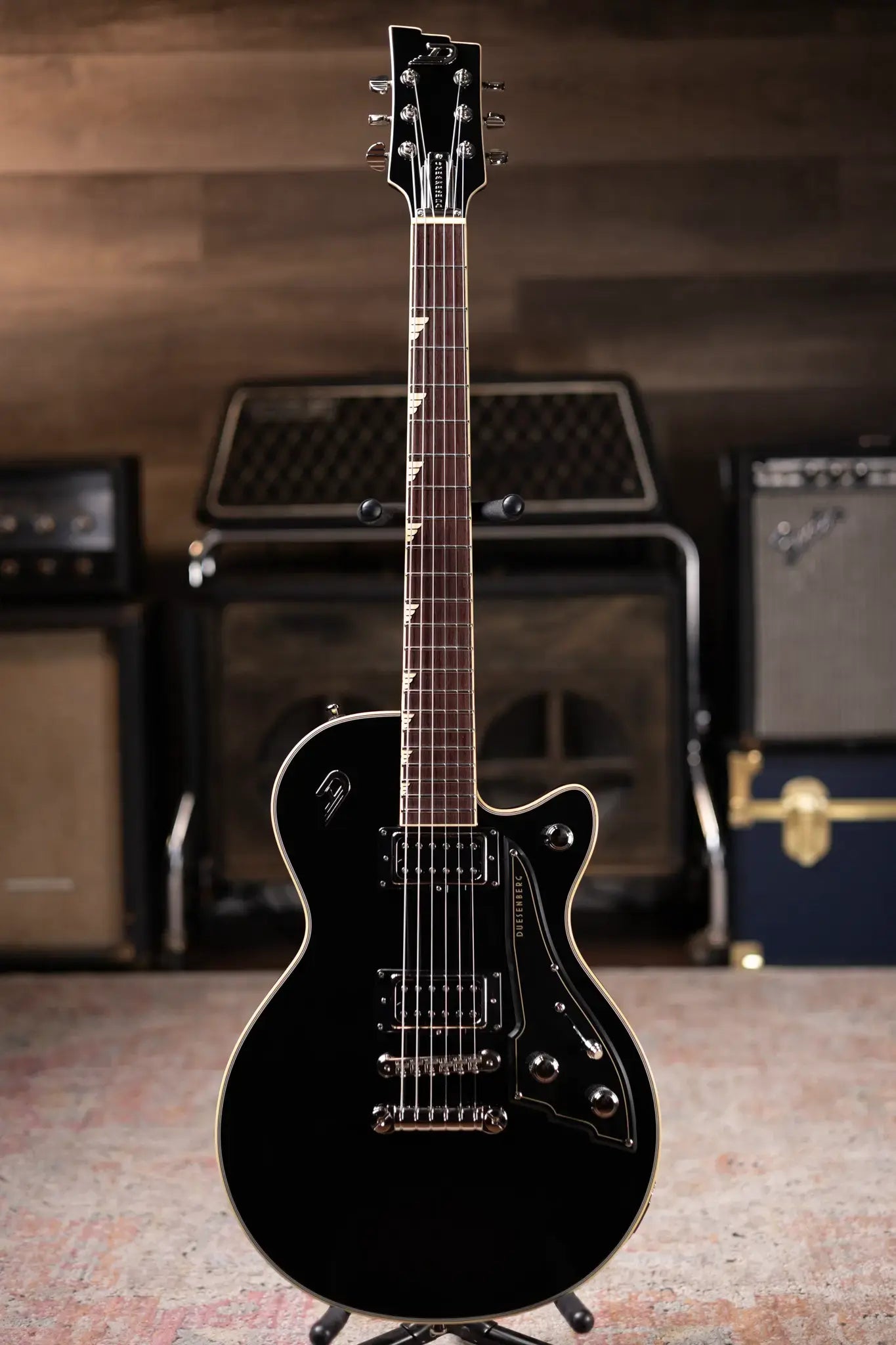 Duesenberg Fantom S Electric Guitar - Black with Hardshell Case