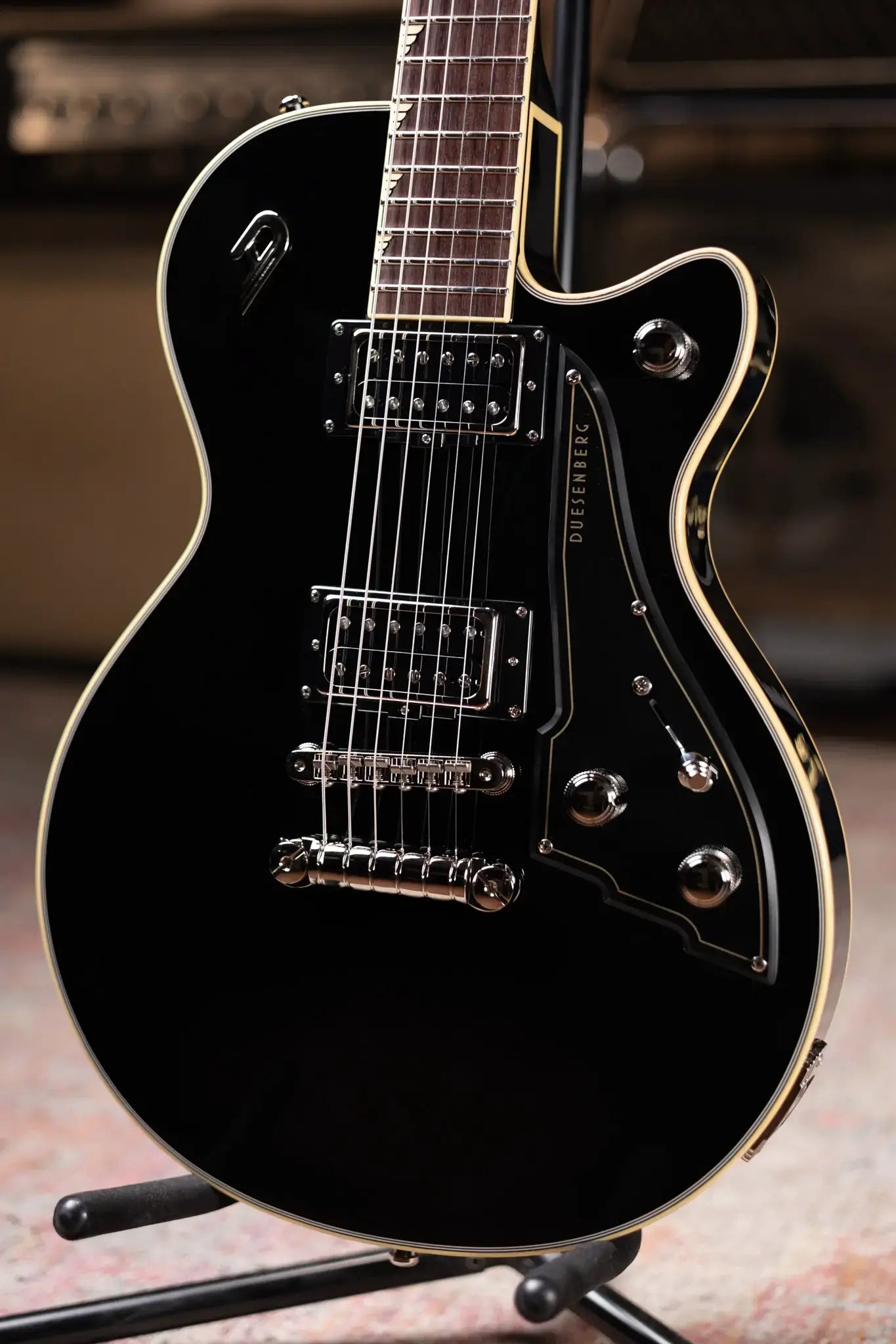 Duesenberg Fantom S Electric Guitar - Black with Hardshell Case