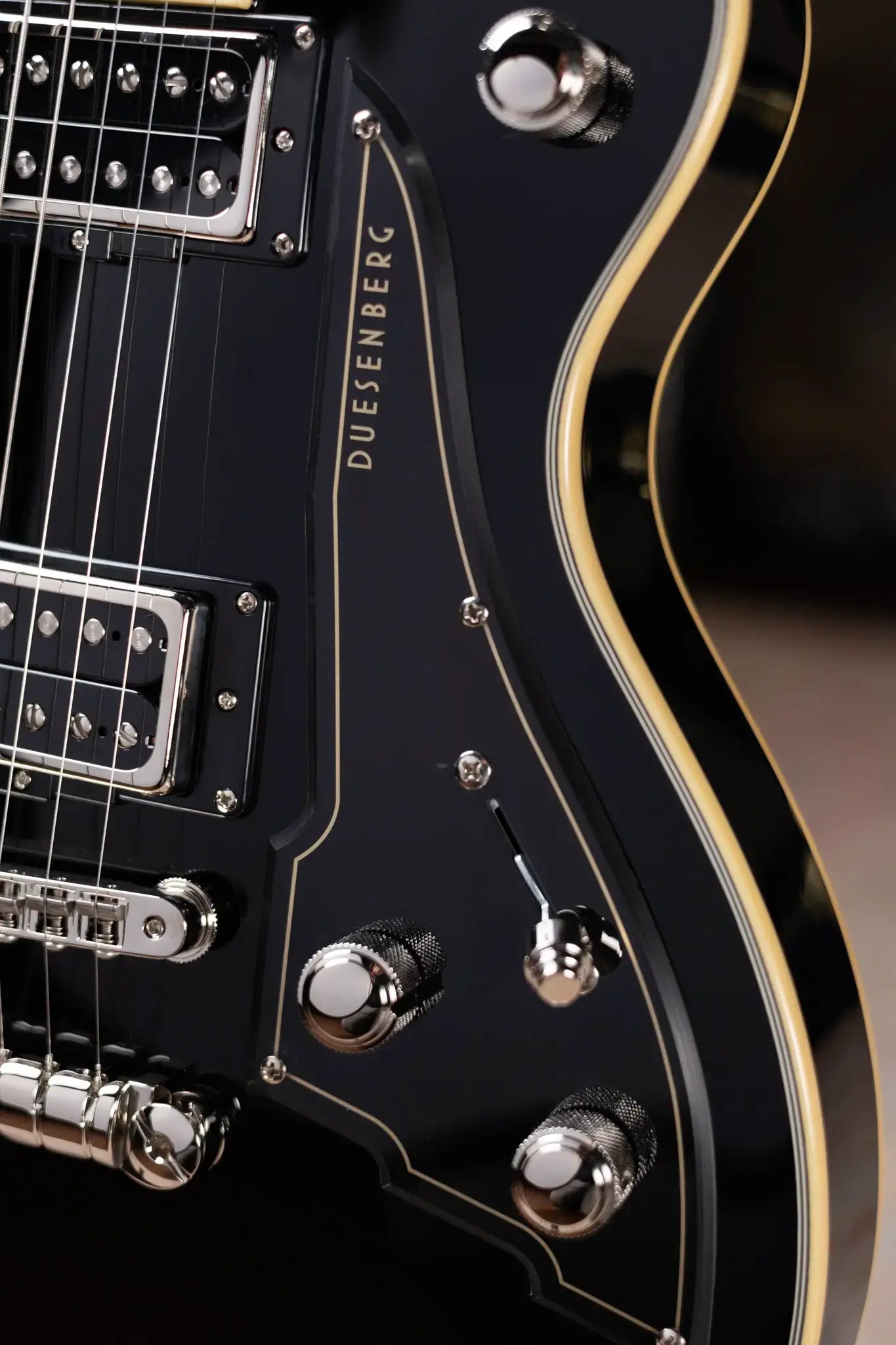 Duesenberg Fantom S Electric Guitar - Black with Hardshell Case